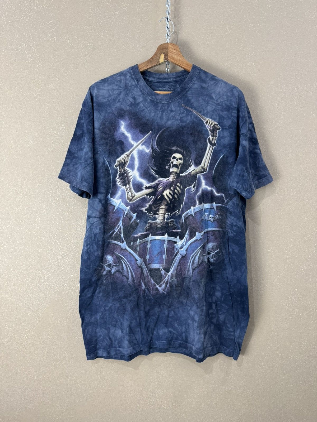 Band Tees Vintage Skeleton T-Shirt Rare Overprint Skull T-Shirt Size L Size US L / EU 52-54 / 3 - 1 Thumbnail