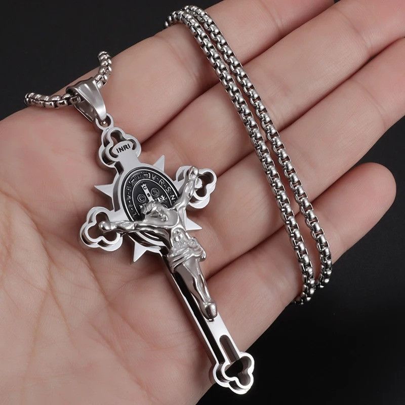 Vintage Cross Pendant Necklace Size ONE SIZE - 2 Thumbnail