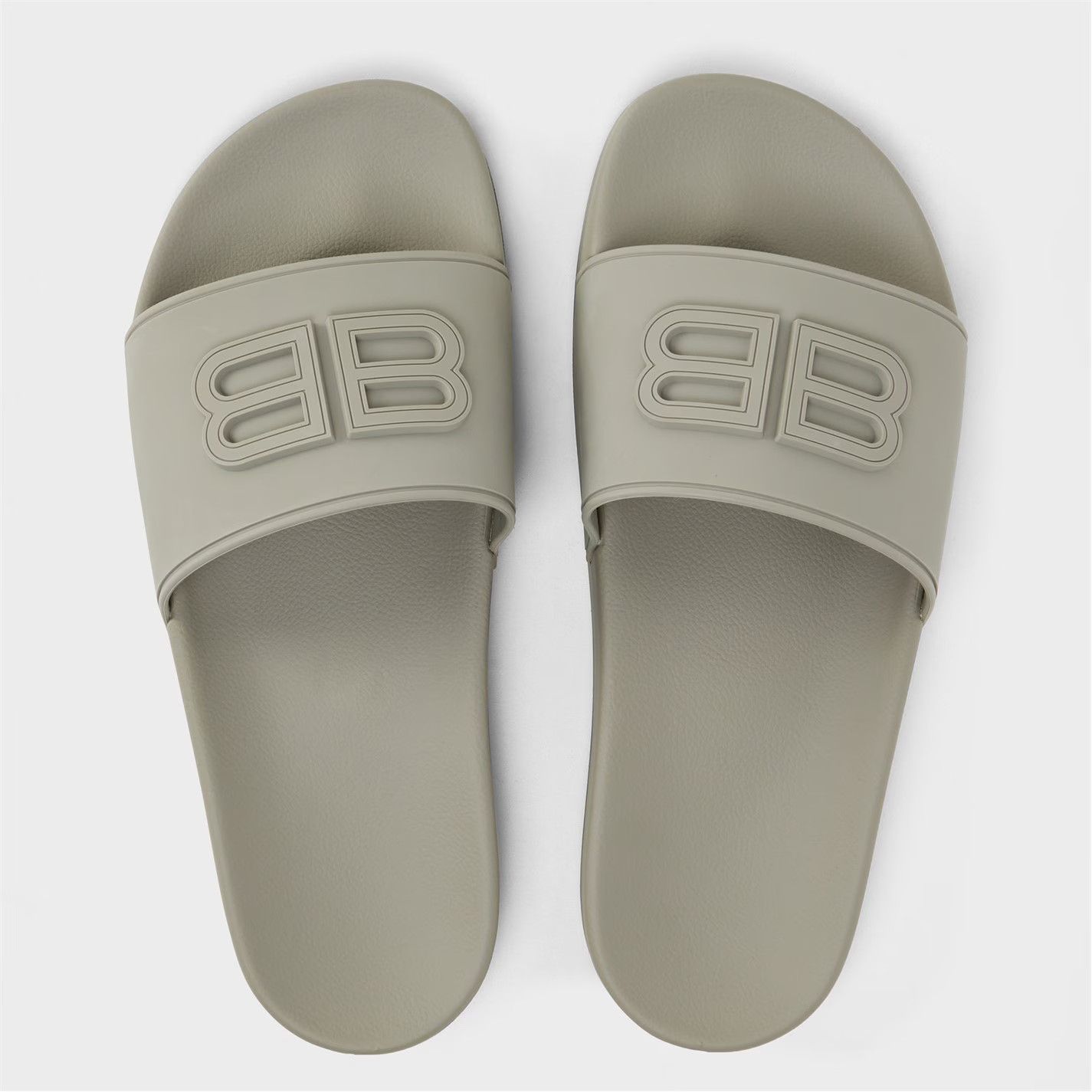 Balenciaga o1g2r1mq0226 Water Resistant Pool Sliders In Grey Size US 7 / EU 40 - 4 Thumbnail