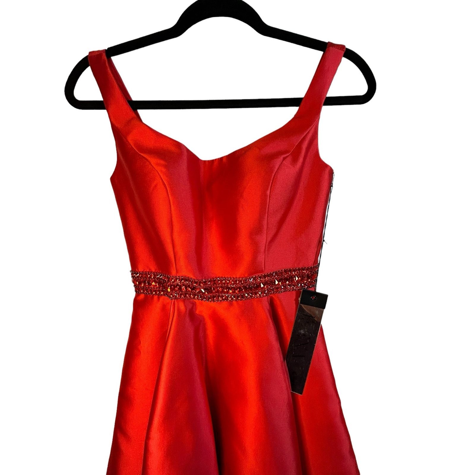 Other NWT IEENA for Mac Duggal Red Cocktail Dress - Size 0 Size XS / US 0-2 / IT 36-38 - 9 Thumbnail
