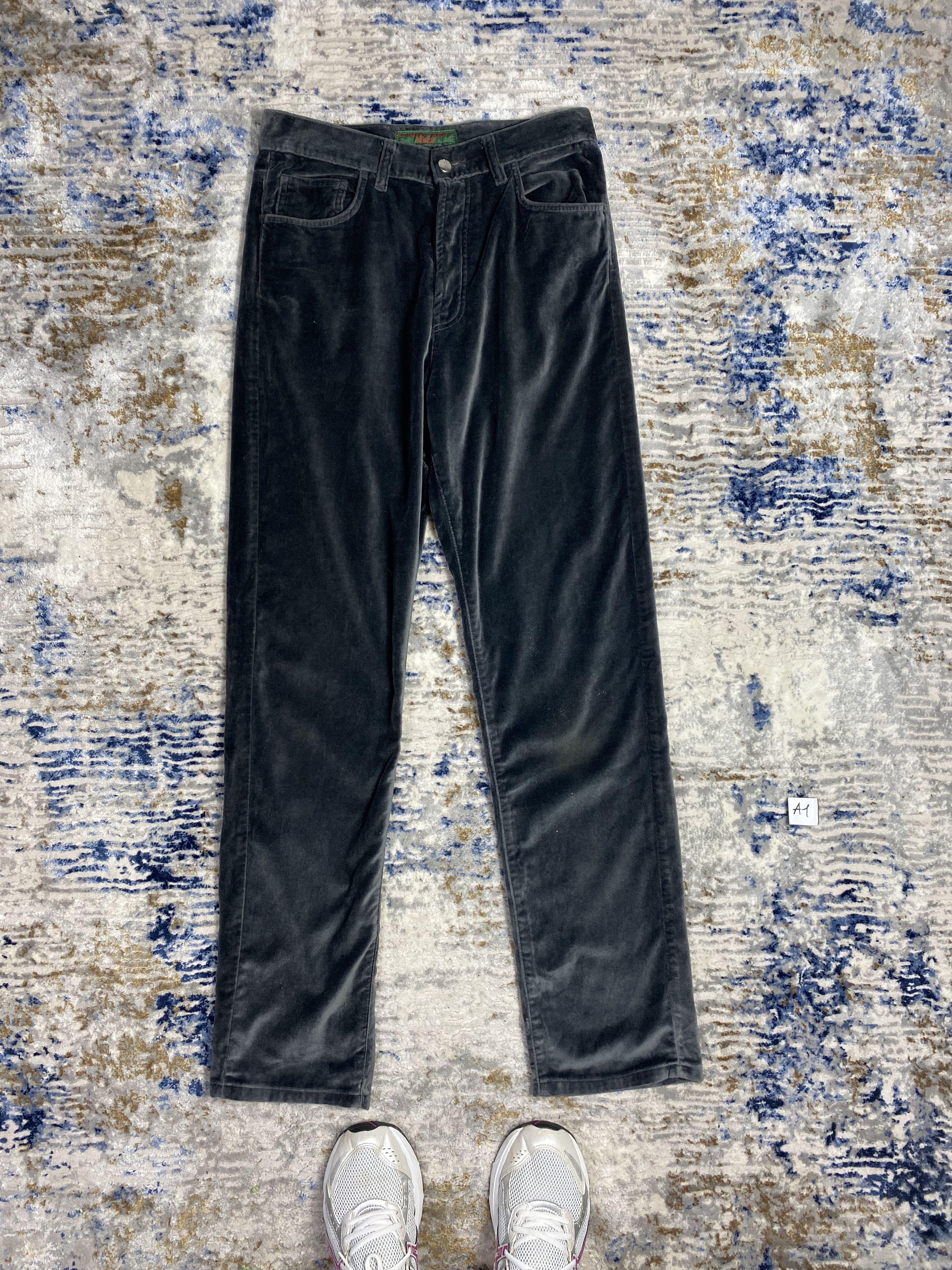 Katharine Hamnett London × Seditionaries KATHARINE HAMNETT VELVET STACKED PANTS Size US 30 / EU 46 - 1 Thumbnail