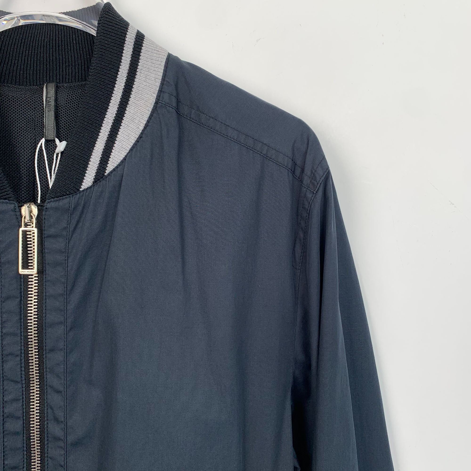 Dior Dior Navy Bomber Jacket With Embroidered Bee Logo Size US S / EU 44-46 / 1 - 3 Thumbnail