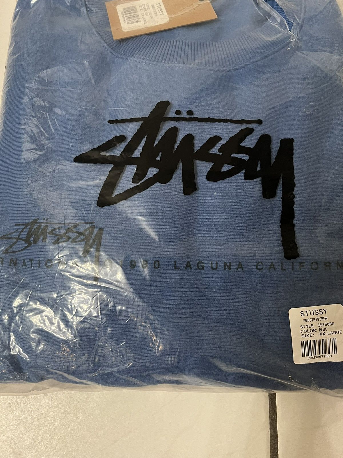 Stussy Stussy blue sweatshirt Size US XXL / EU 58 / 5 - 2 Thumbnail