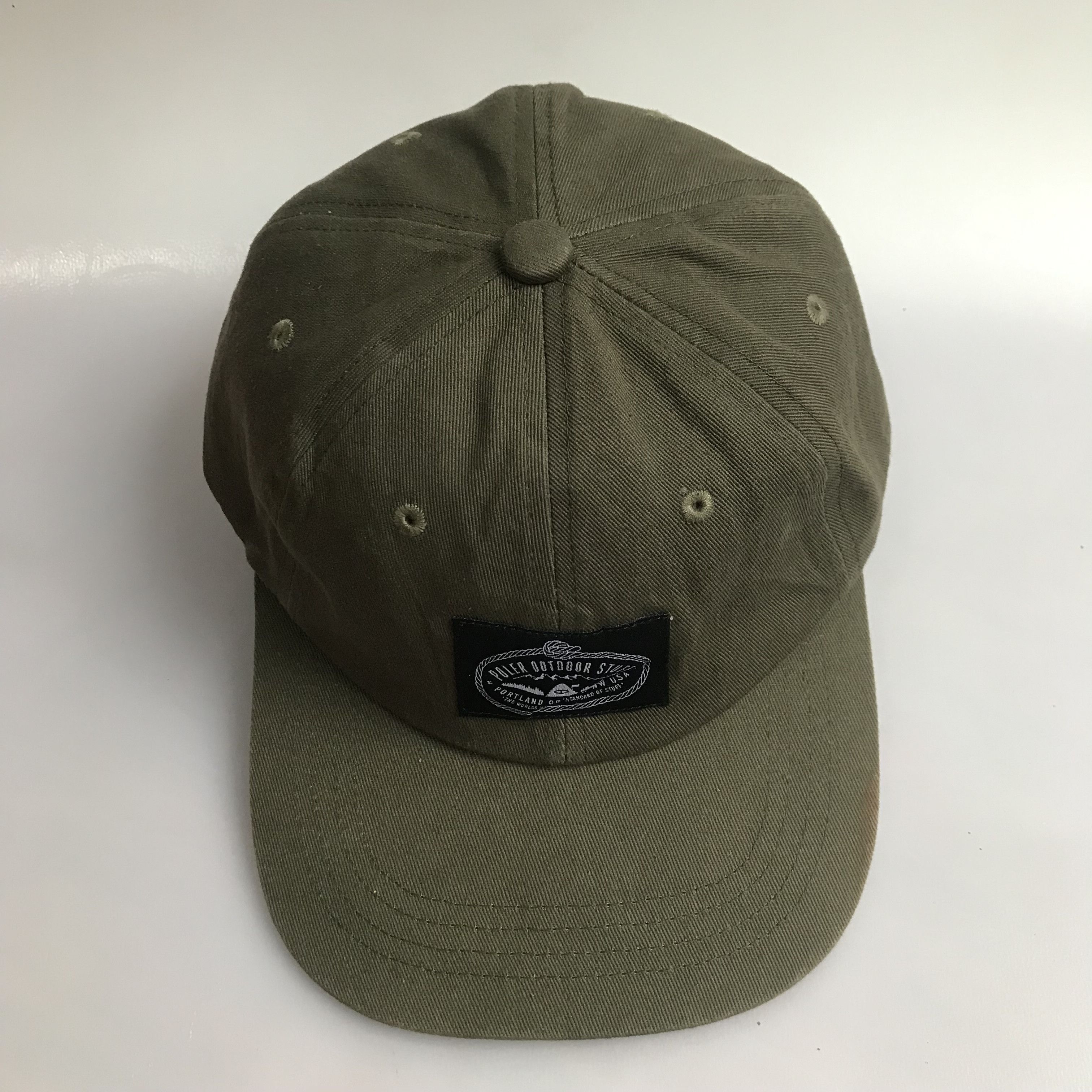 Japanese Brand Poler Five Panel Outdoor Cap Olive Green Colorway Size ONE SIZE - 13 Thumbnail