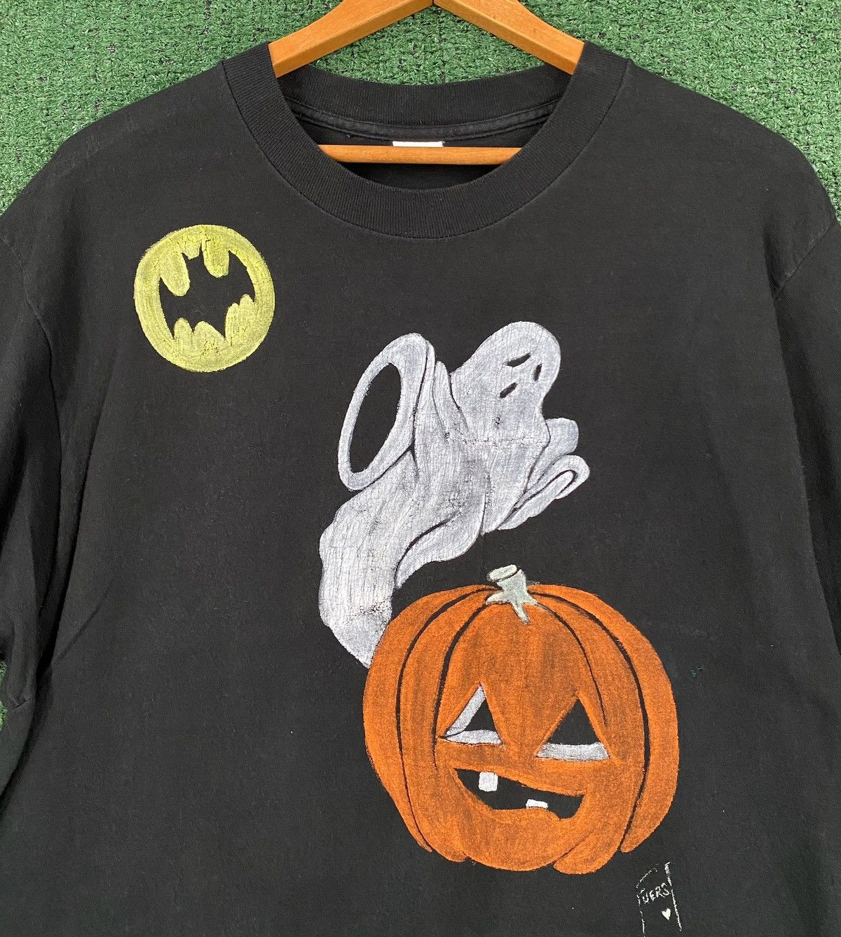 Vintage 90’s Halloween Ghost Pumpkin Handmade T-Shirt Medium Size US M / EU 48-50 / 2 - 2 Thumbnail