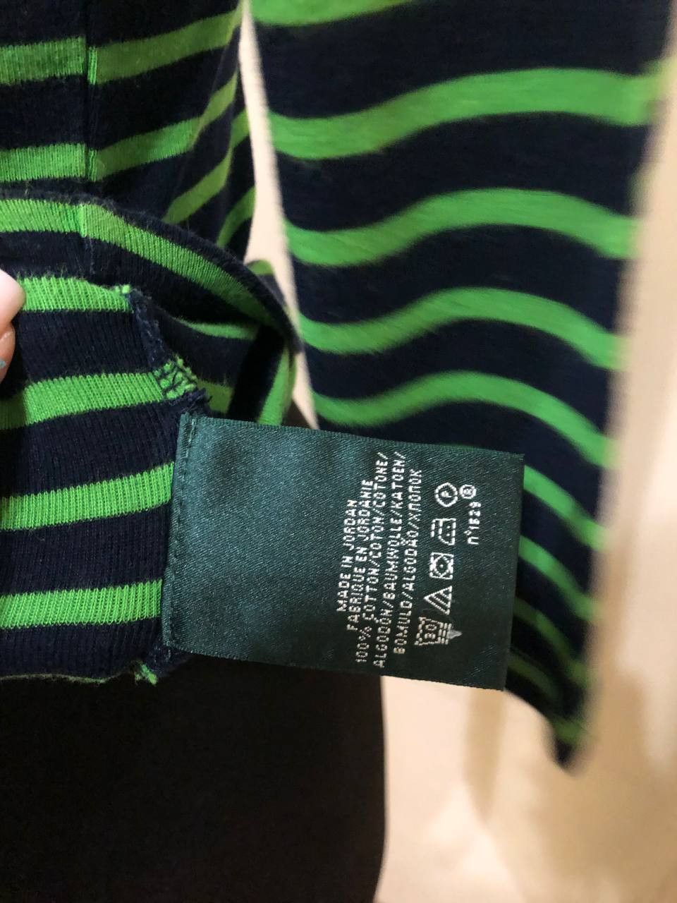 Polo Ralph Lauren Lauren Ralph Lauren Petite Striped Sweater Green tag Size XS / US 0-2 / IT 36-38 - 4 Thumbnail