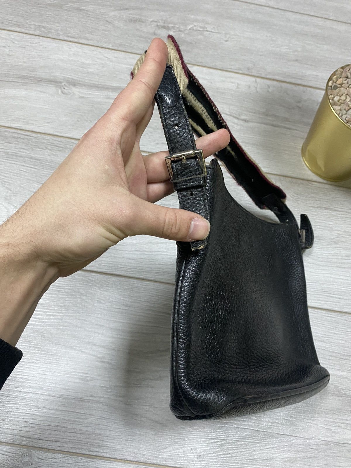 Burberry Burberry vintage leather bag check Size ONE SIZE - 9 Thumbnail