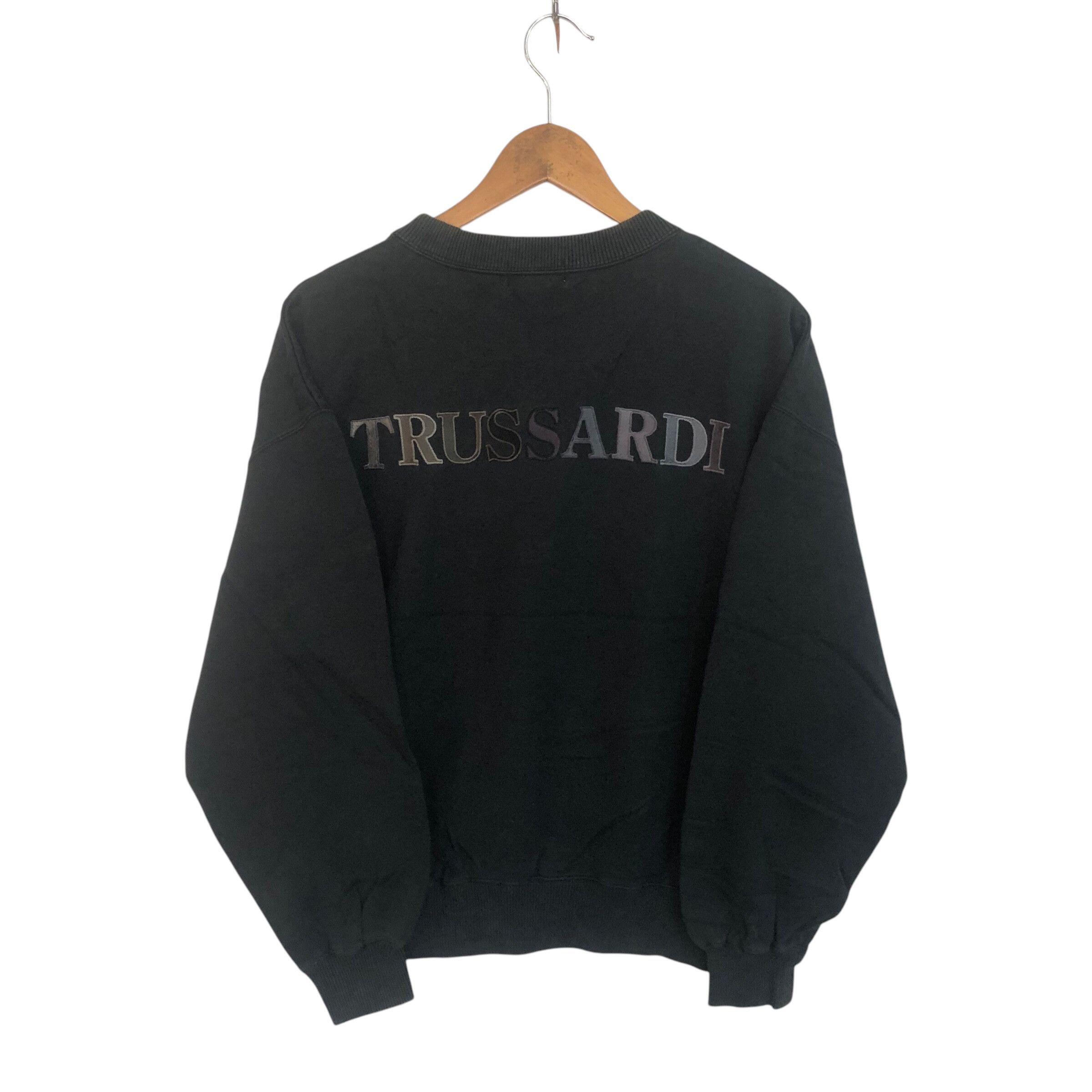 Trussardi Vintage Trussardi Sweatshirt Baggie Style Small Size Size US S / EU 44-46 / 1 - 1 Thumbnail