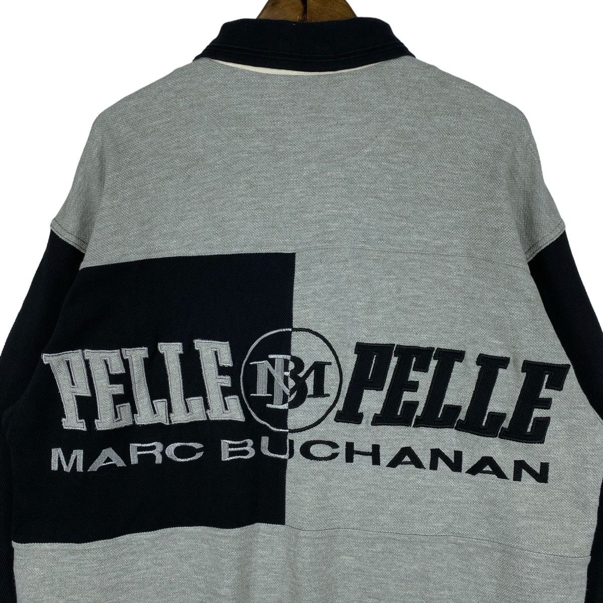 Marc Buchanan × Pelle Pelle × Vintage Vintage Pelle Pelle Marc Buchanan Rugby Polo Shirt Size US L / EU 52-54 / 3 - 5 Thumbnail