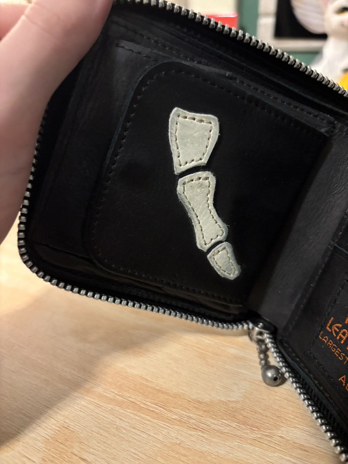 Kapital Thumbs Up Bone Hand Wallet OG Size ONE SIZE - 4 Thumbnail