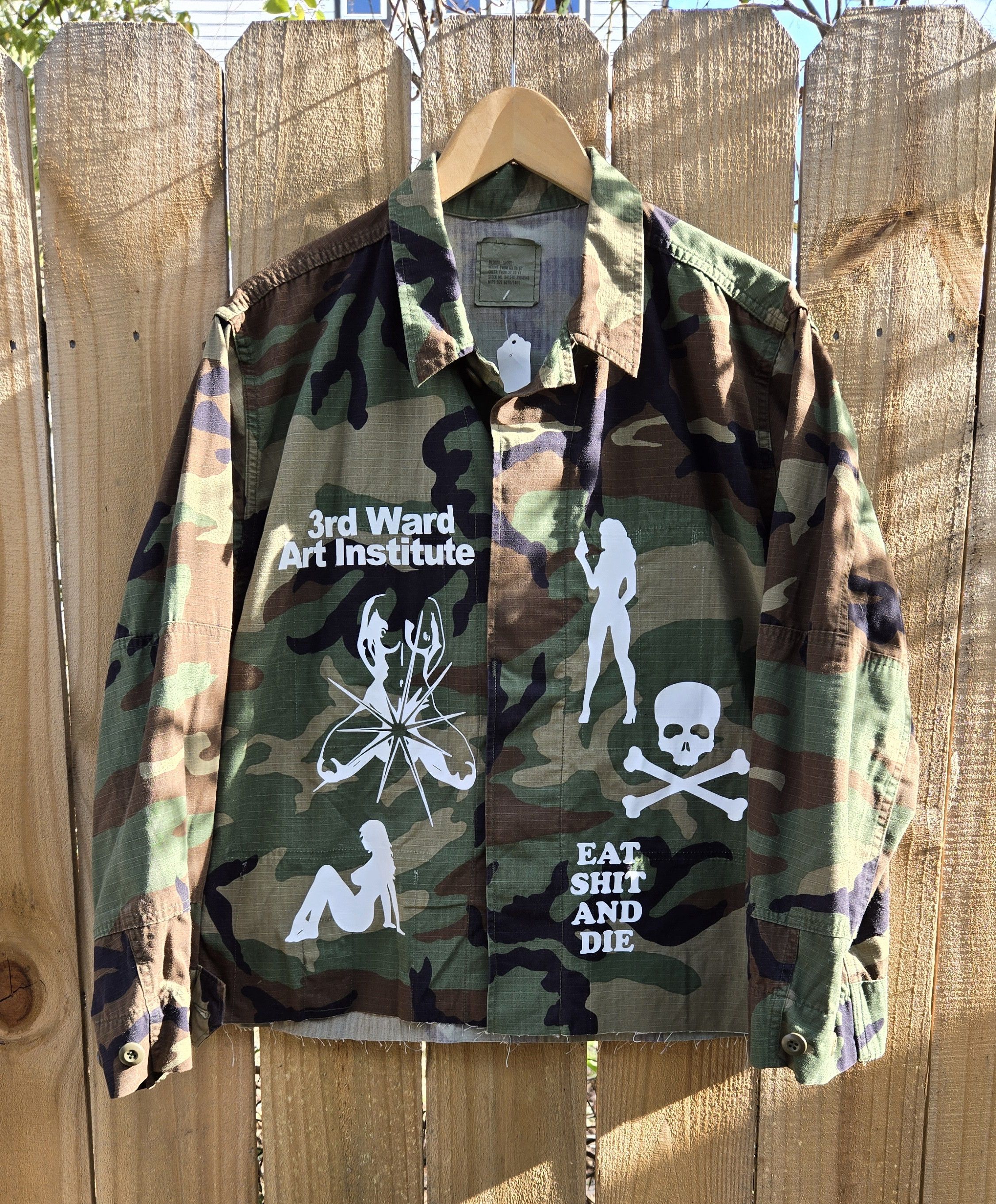 Vintage 3rd Ward Art Institute camo cropped Jacket Size US M / EU 48-50 / 2 - 1 Thumbnail