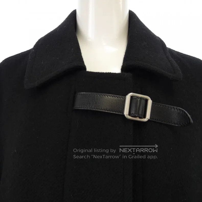 Hermes Hermes Wool and cashmere leather-buttoned coat Size XS / US 0-2 / IT 36-38 - 5 Thumbnail