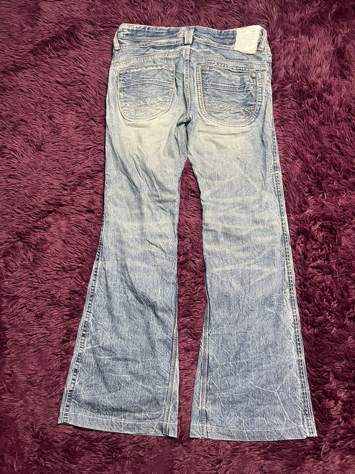 Big John VTG Brappers Japanese Denim Lady Vintage Flare Jeans Y2K(47) Size 32" / US 10 / IT 46 - 2 Thumbnail