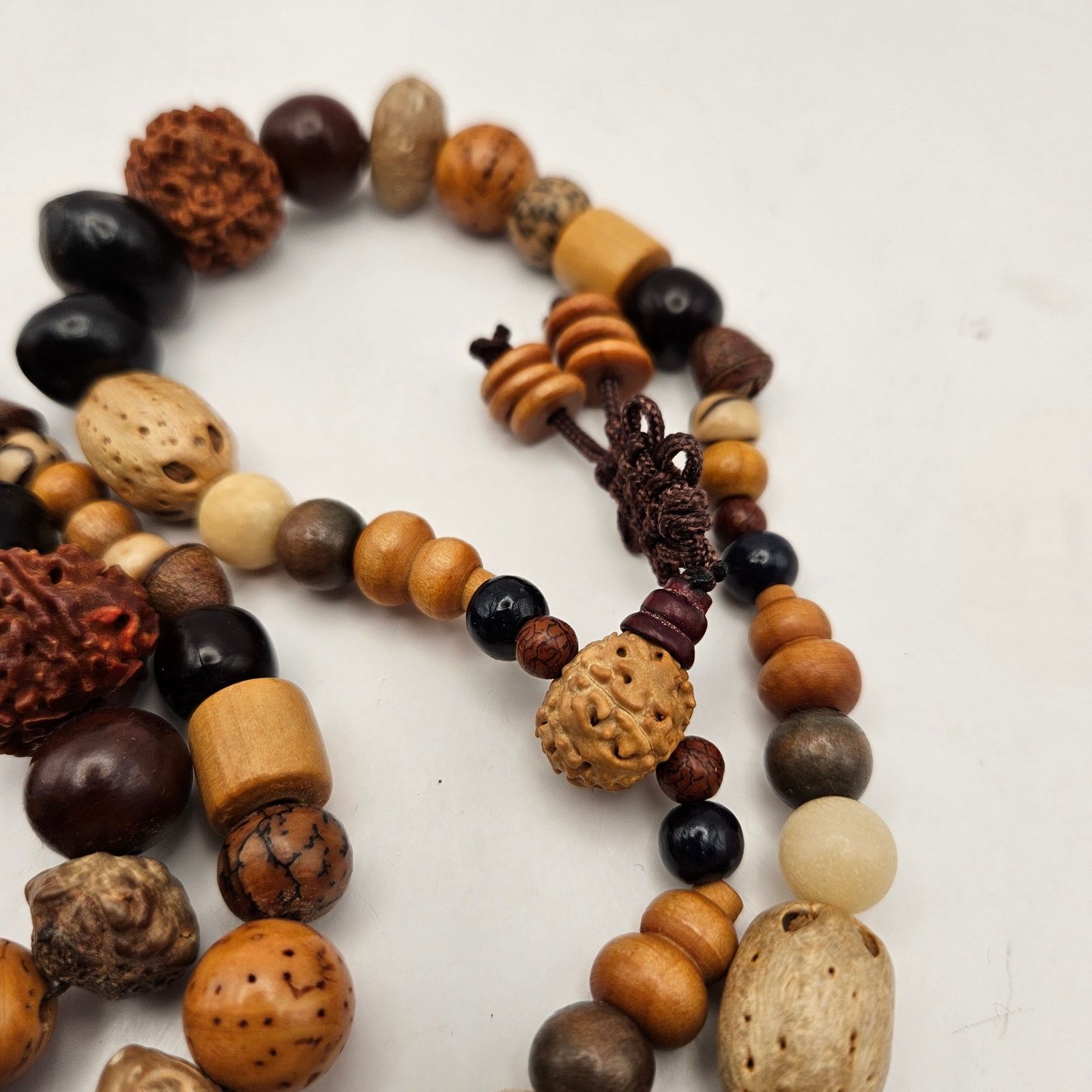 Other NATURAL RUDRAKSHA SEAD BEAD MALA NECKLACE BRACELET Size ONE SIZE - 7 Thumbnail