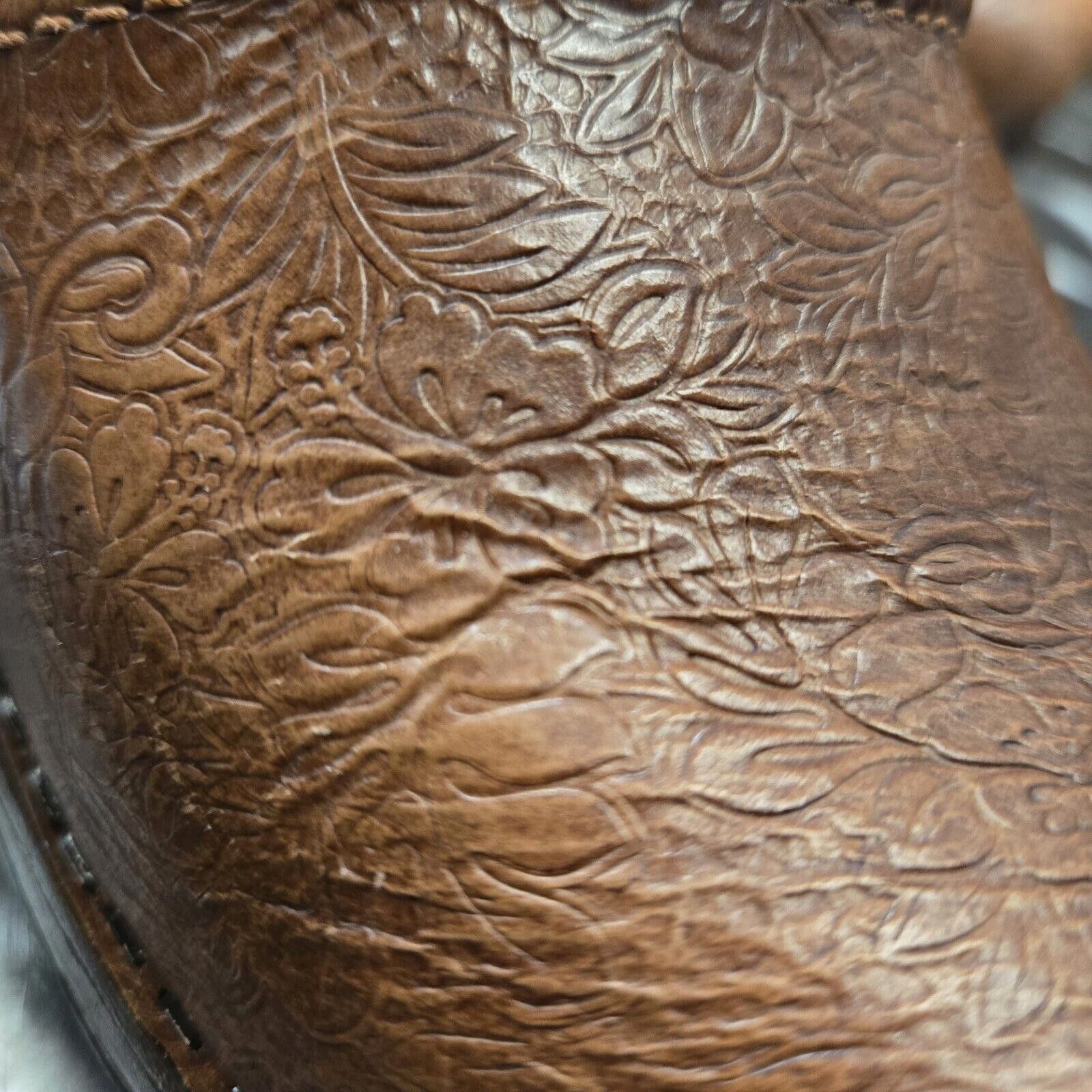 Designer DANSKO Caramel Stamped Leather Clog Shoes S 5.5 EUR 36 DS1 Size US 5.5 / IT 35.5 - 4 Thumbnail
