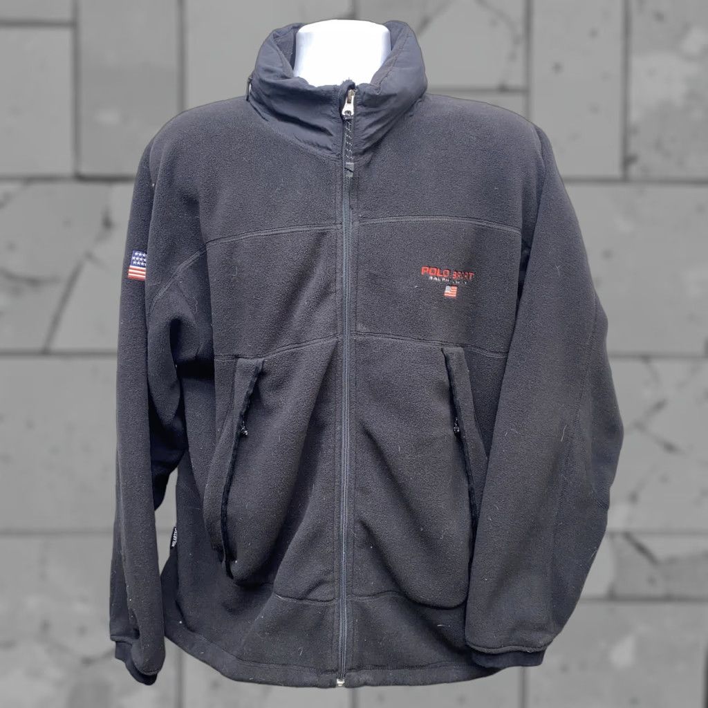 Polo Ralph Lauren Polo Sport Ralph Lauren Mens Black Fleece Full Zip Jacket Size L Size US L / EU 52-54 / 3 - 1 Thumbnail