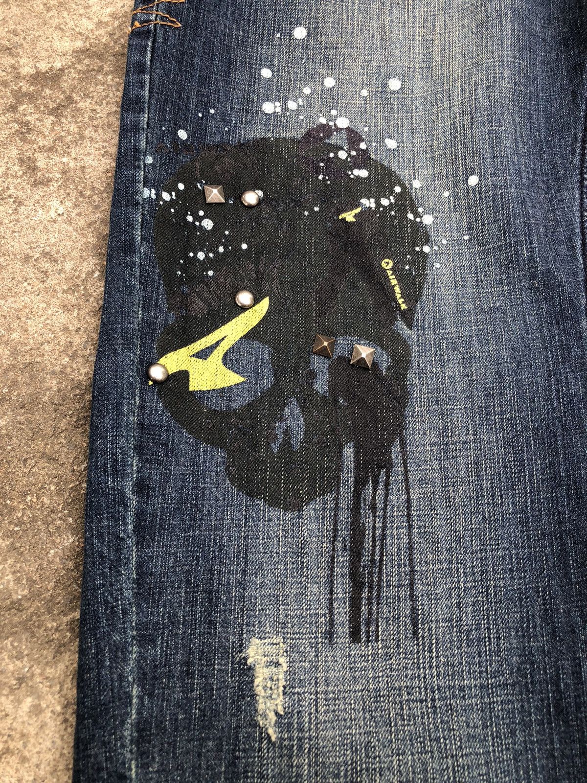 Airwalk Airwalk Vintage Baggy Distressed Denim Patch Loose Studded Size US 32 / EU 48 - 6 Thumbnail