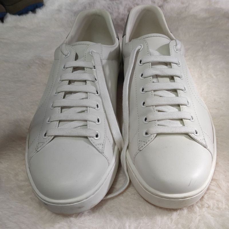 Gucci Gucci Ace G Logo Low-Top Sneakers for Men - Size US 8.5 / EU 41-42 - 2 Thumbnail