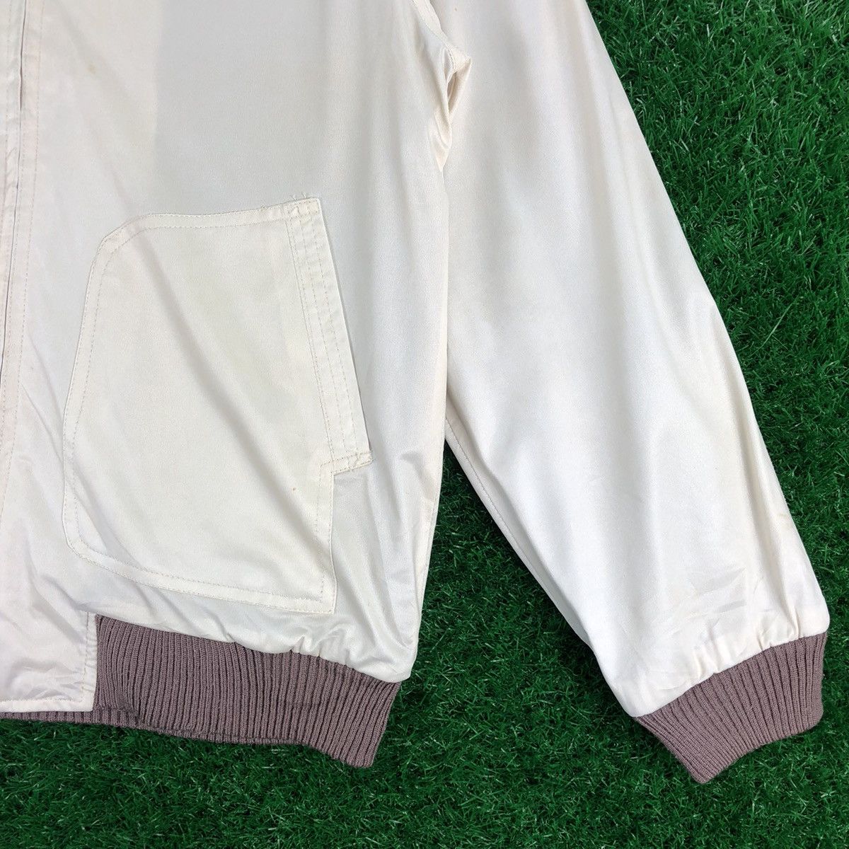 Japanese Brand Vintage 80's Casual Satin Zipper Jacket by Jack Nicklaus Size US S / EU 44-46 / 1 - 3 Thumbnail
