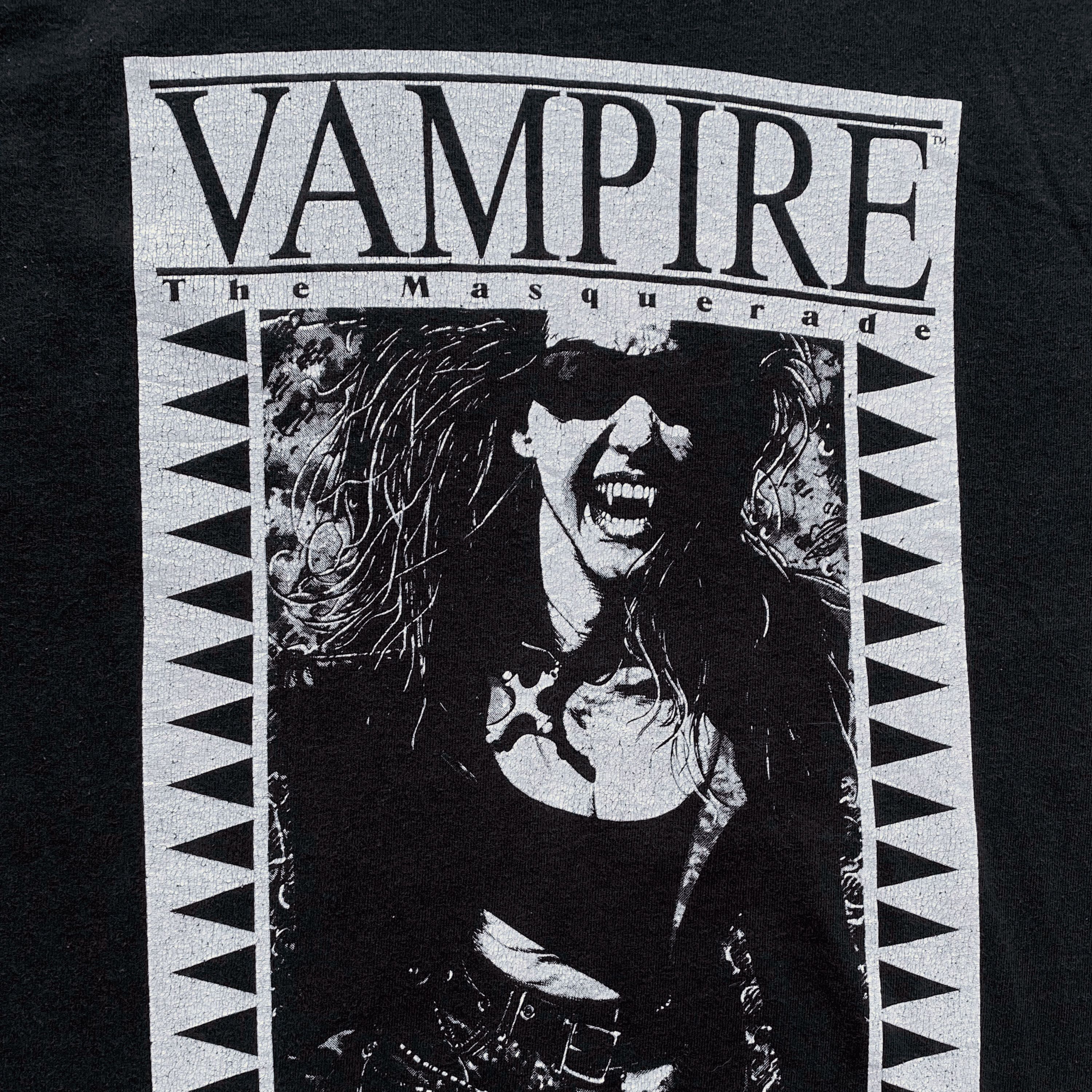 Fruit Of The Loom × Vintage Vintage 1991 Vampire The Masquerade T-Shirt Size US L / EU 52-54 / 3 - 4 Thumbnail