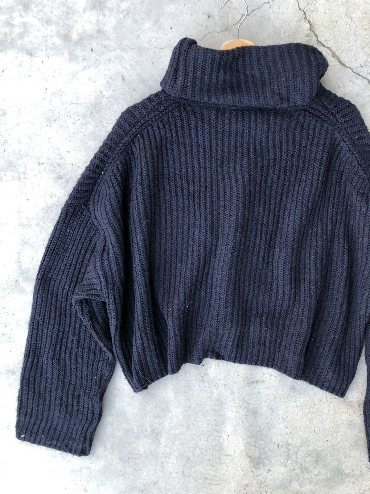 Homespun Knitwear × Zara 🔴ZARA Turtle Neck Crop Top Baggie Knitted Sweate Size XXL / US 16-18 / IT 52-54 - 11 Thumbnail