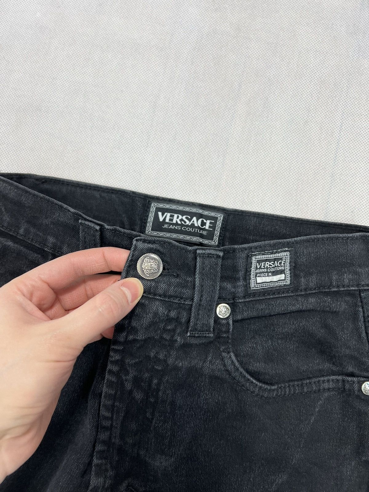 Versace Jeans Couture × Vintage Versace Jeans Couture vintage 90's trousers for women Size 27" / US 4 / IT 40 - 8 Thumbnail