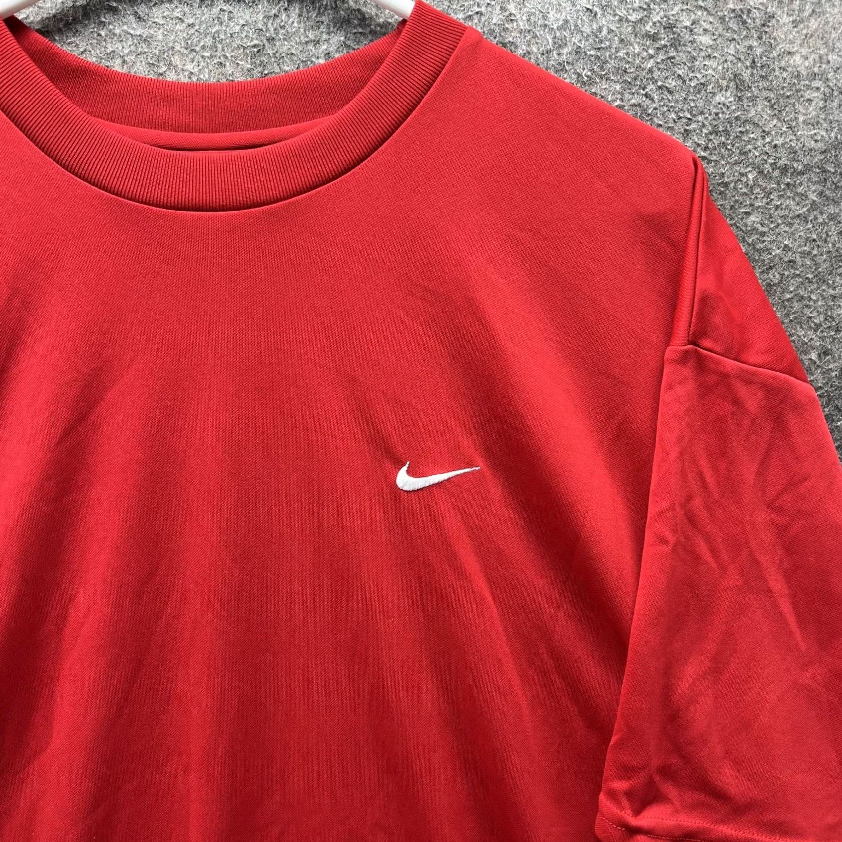 Nike Nike Dri-FIT Shirt Mens Large Red Tee Short Sleeve Crew Neck Running Training T-Shirt USA Made N/A Size US L / EU 52-54 / 3 - 4 Thumbnail