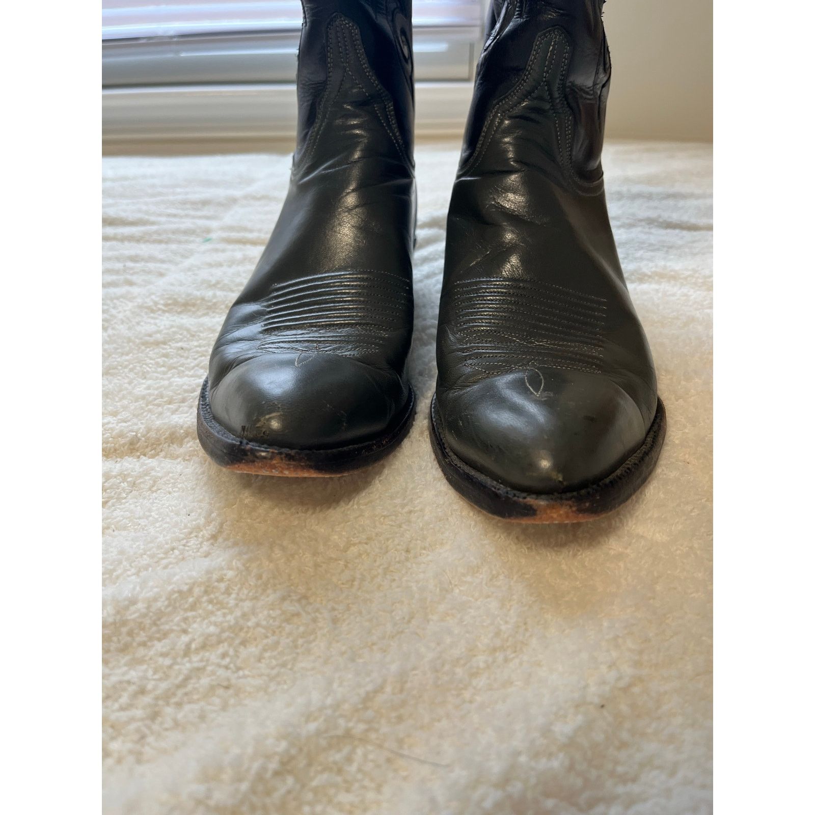 Lucchese Lucchese Classics Leather Goat Calf Boots US 9 D Men Black Size US 9 / EU 42 - 6 Thumbnail