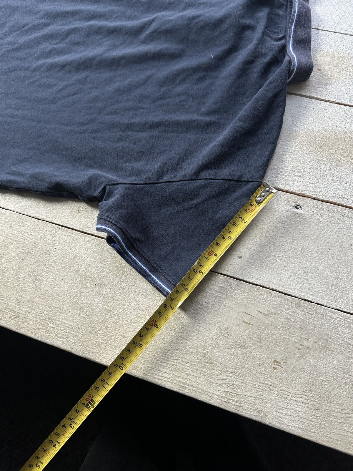 Armani 🚨Y2K ARMANI JEANS BLUE POLO GIORGIO T-shirt Avant Garde Size US XL / EU 56 / 4 - 17 Thumbnail
