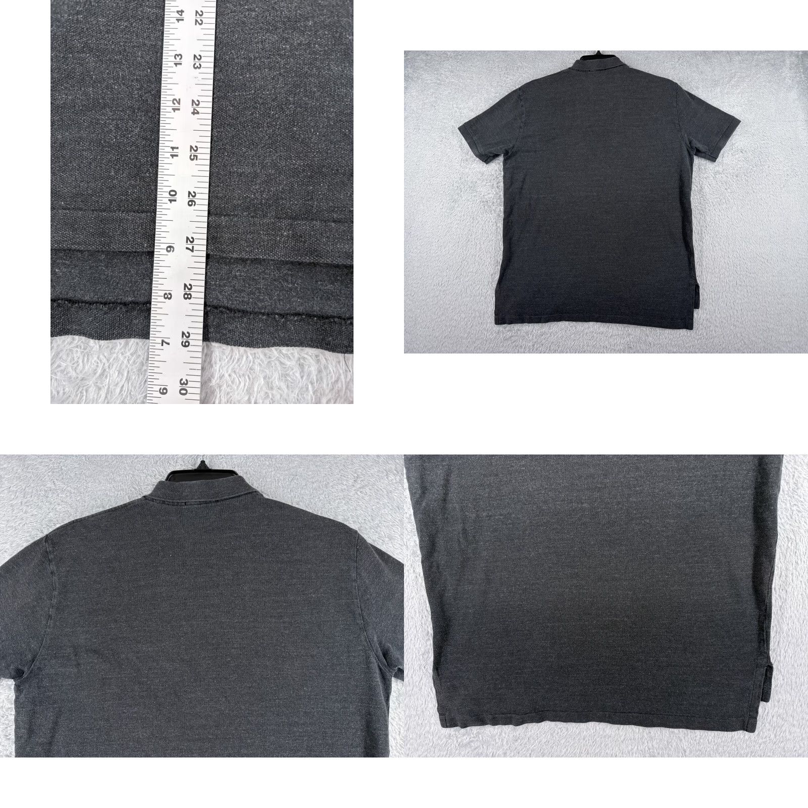 Ralph Lauren VINTAGE Polo Ralph Lauren Polo Shirt Mens Large Gray Short Sleeve Cotton Knit Pony Logo Size US L / EU 52-54 / 3 - 9 Thumbnail
