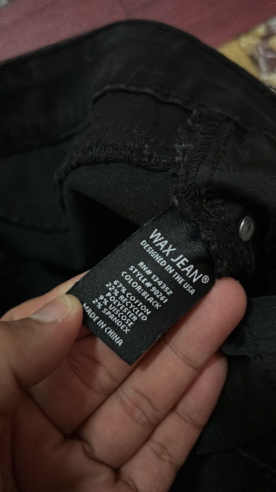 If Six Was Nine × Japanese Brand × Le Grande Bleu (L.G.B.) Wax Jeans Distressed Flare Jeans Size 28" / US 6 / IT 42 - 8 Thumbnail