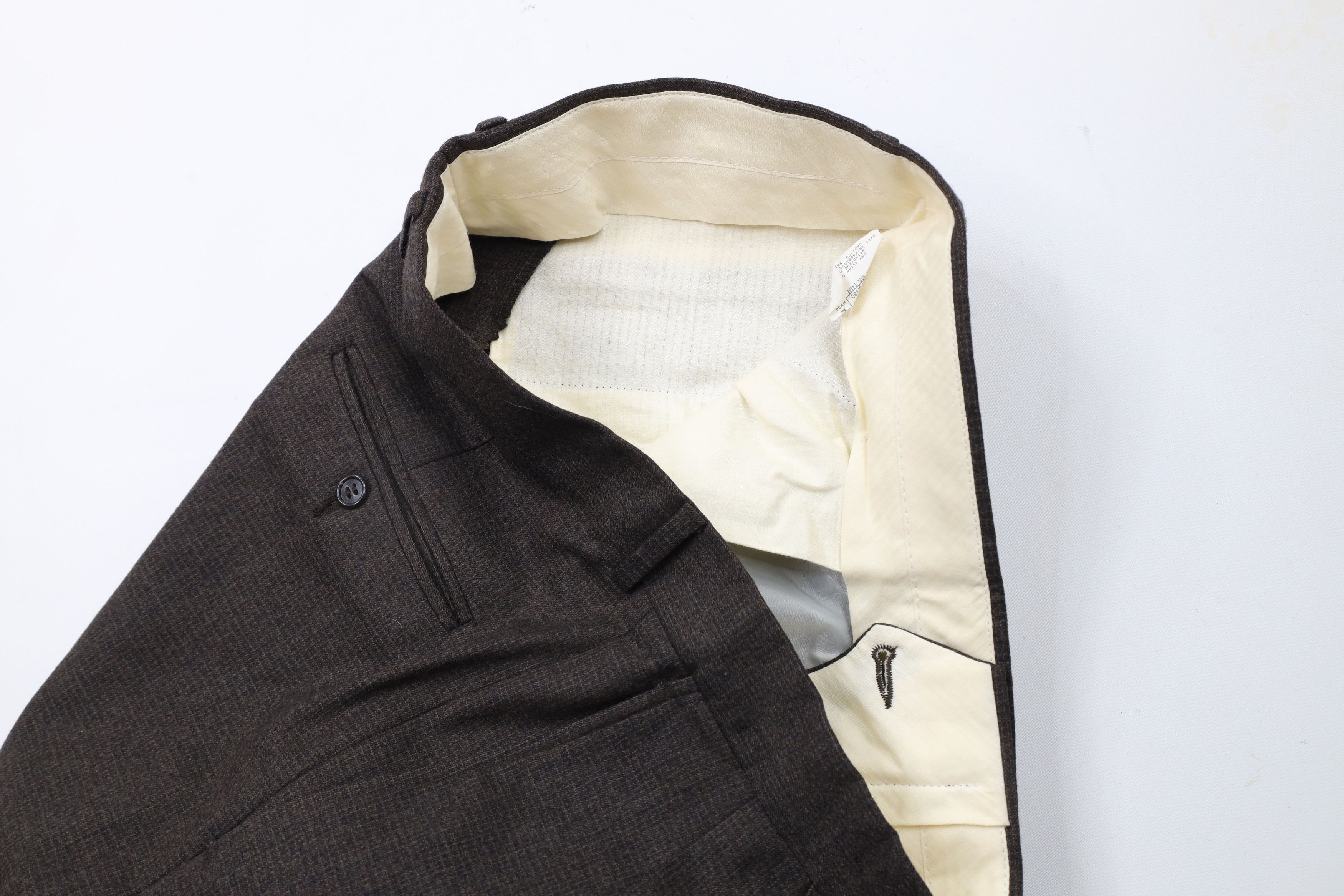 Vintage Vintage 90s Streetwear Cuffed Wide Leg Chino Pants Brown Size US 34 / EU 50 - 7 Thumbnail