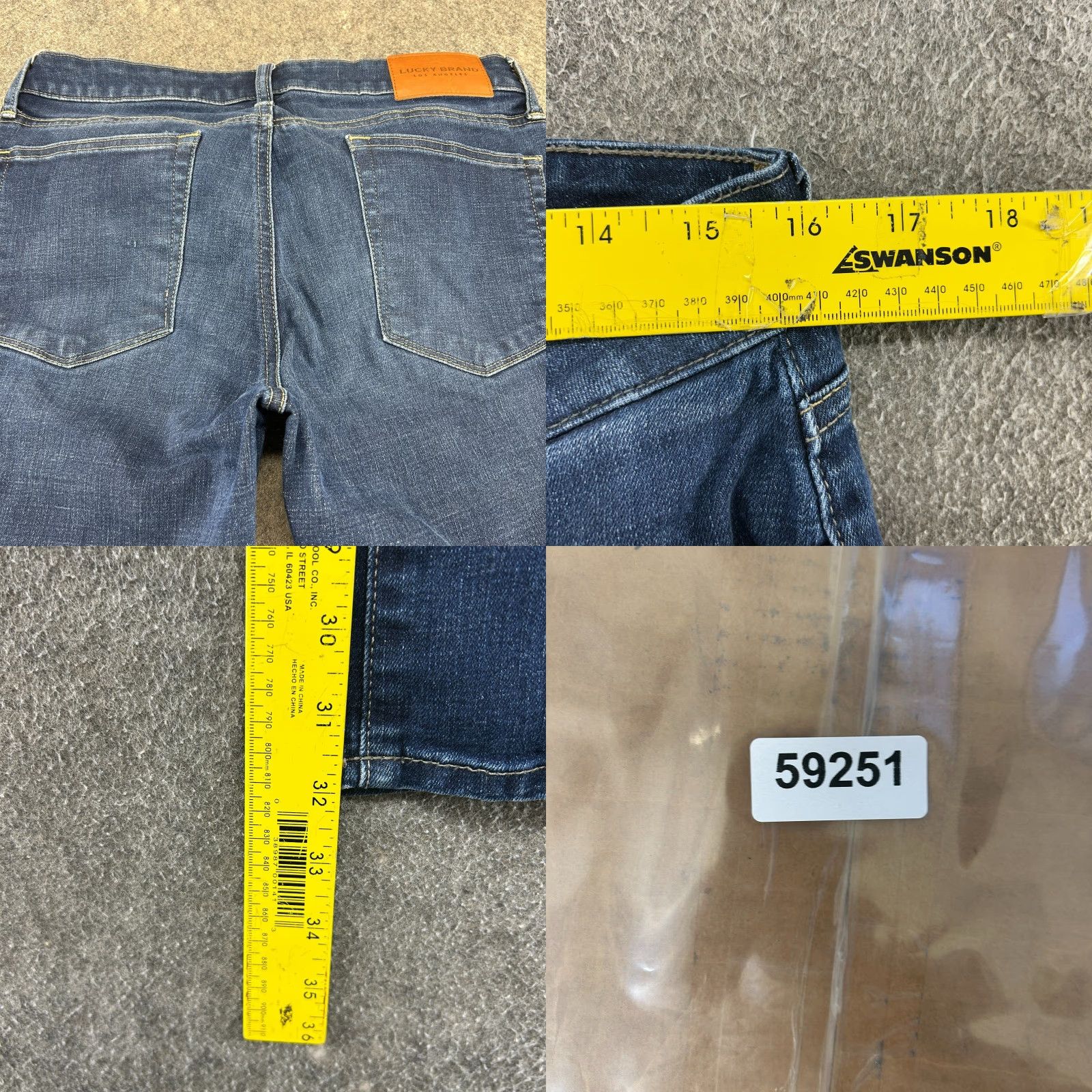 Lucky Brand VINTAGE Lucky Brand Jeans Women 10x30 Blue Bootcut Dark Wash Stretch Distressed Casual USA Womens Size 24" / US 00 / IT 34 - 8 Thumbnail