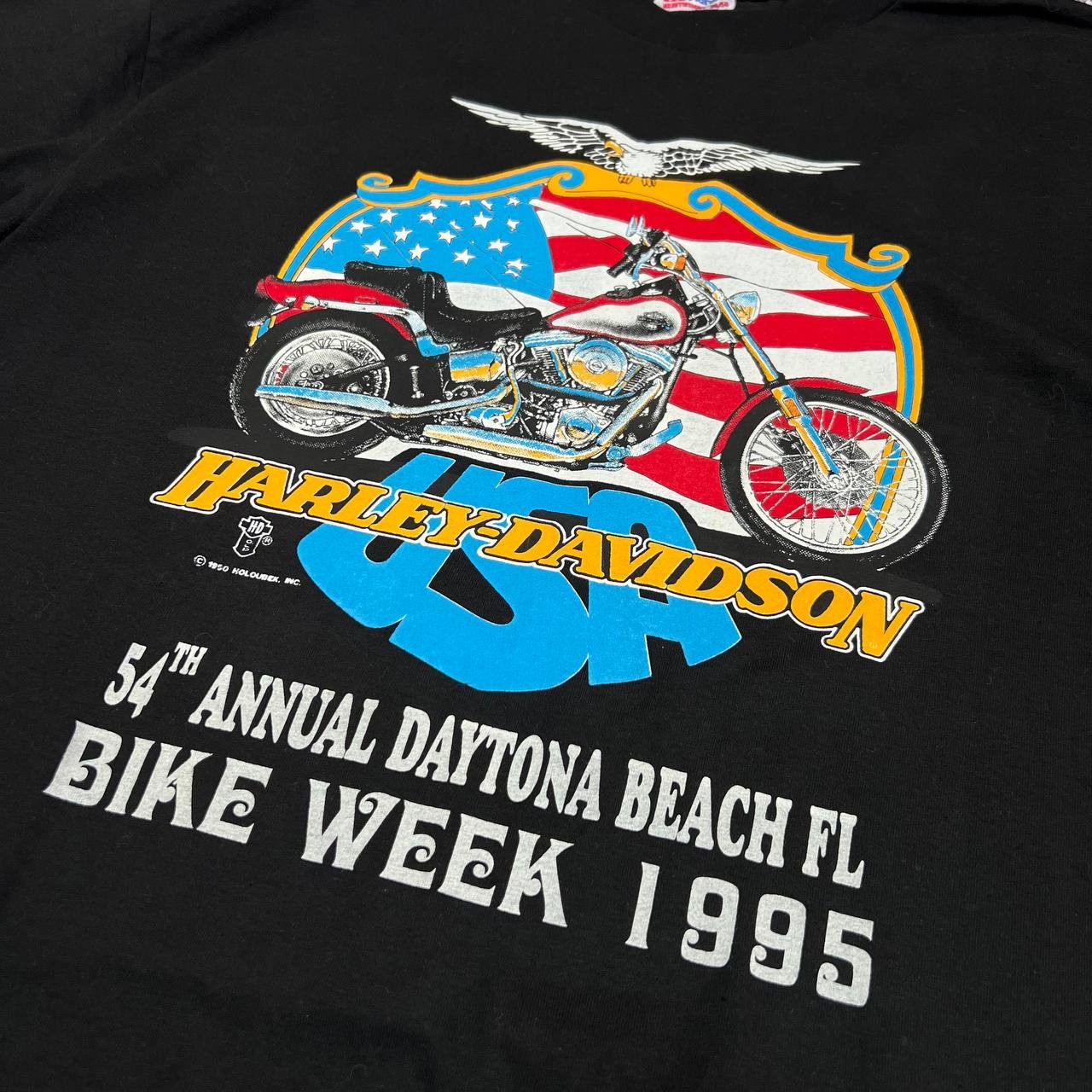 Harley Davidson × Vintage Harley-Davidson Vintage 90s Daytona Beach 1995 T-Shirt XL Size US XL / EU 56 / 4 - 5 Thumbnail