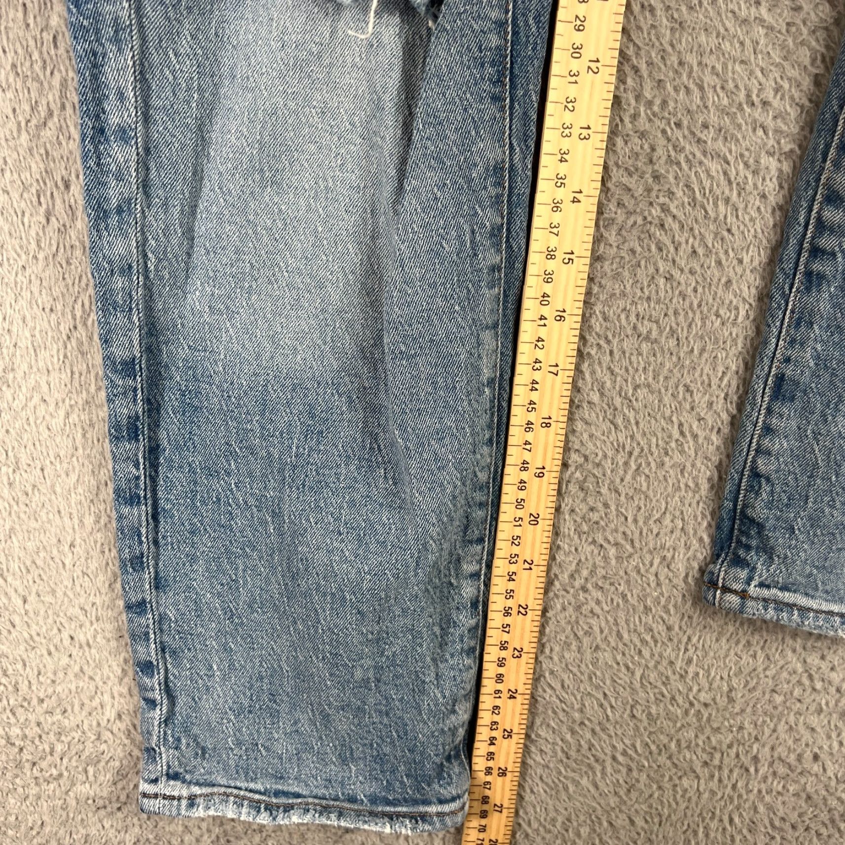 Madewell MADewell Jeans Womens 33P Petite High-Rise Boyfriend Slim Blue Denim Size 24" / US 00 / IT 34 - 2 Thumbnail