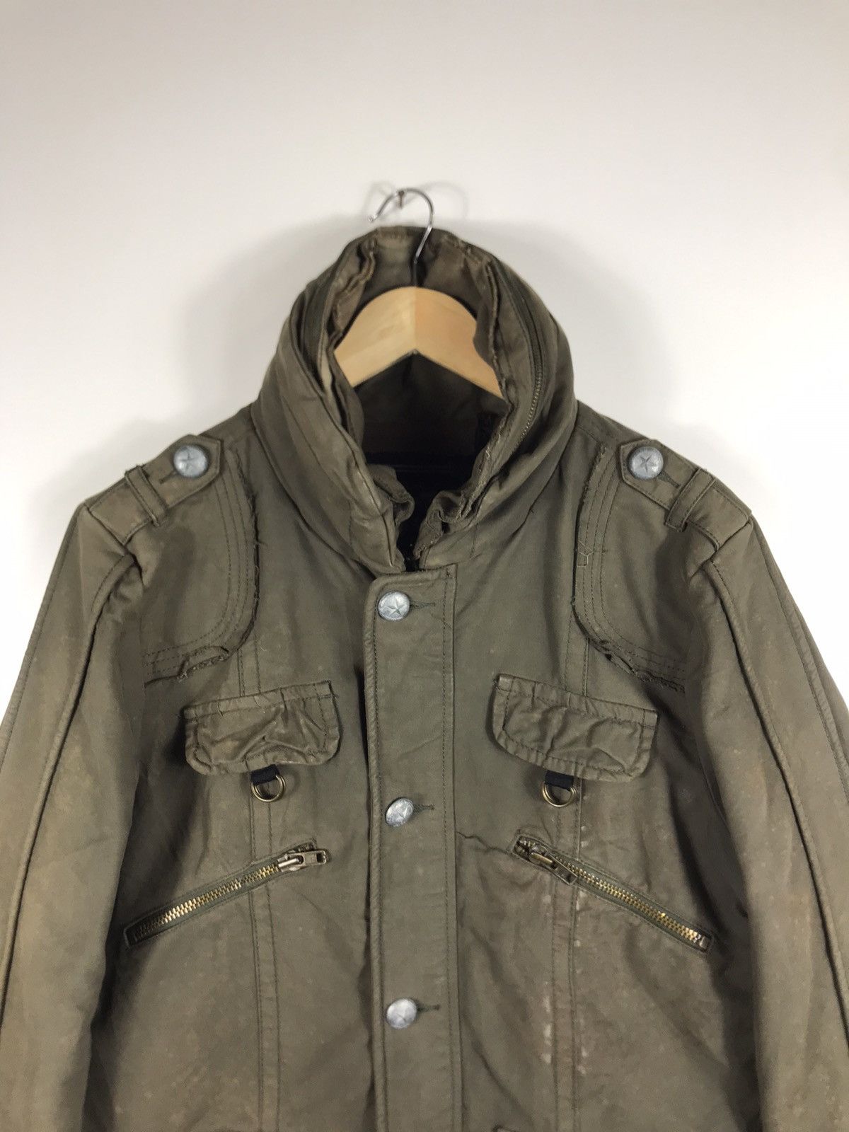 Japanese Brand ⚡️Vintage Tough JeanSmith Distressed Faded Workwear Jacket Size US M / EU 48-50 / 2 - 4 Thumbnail