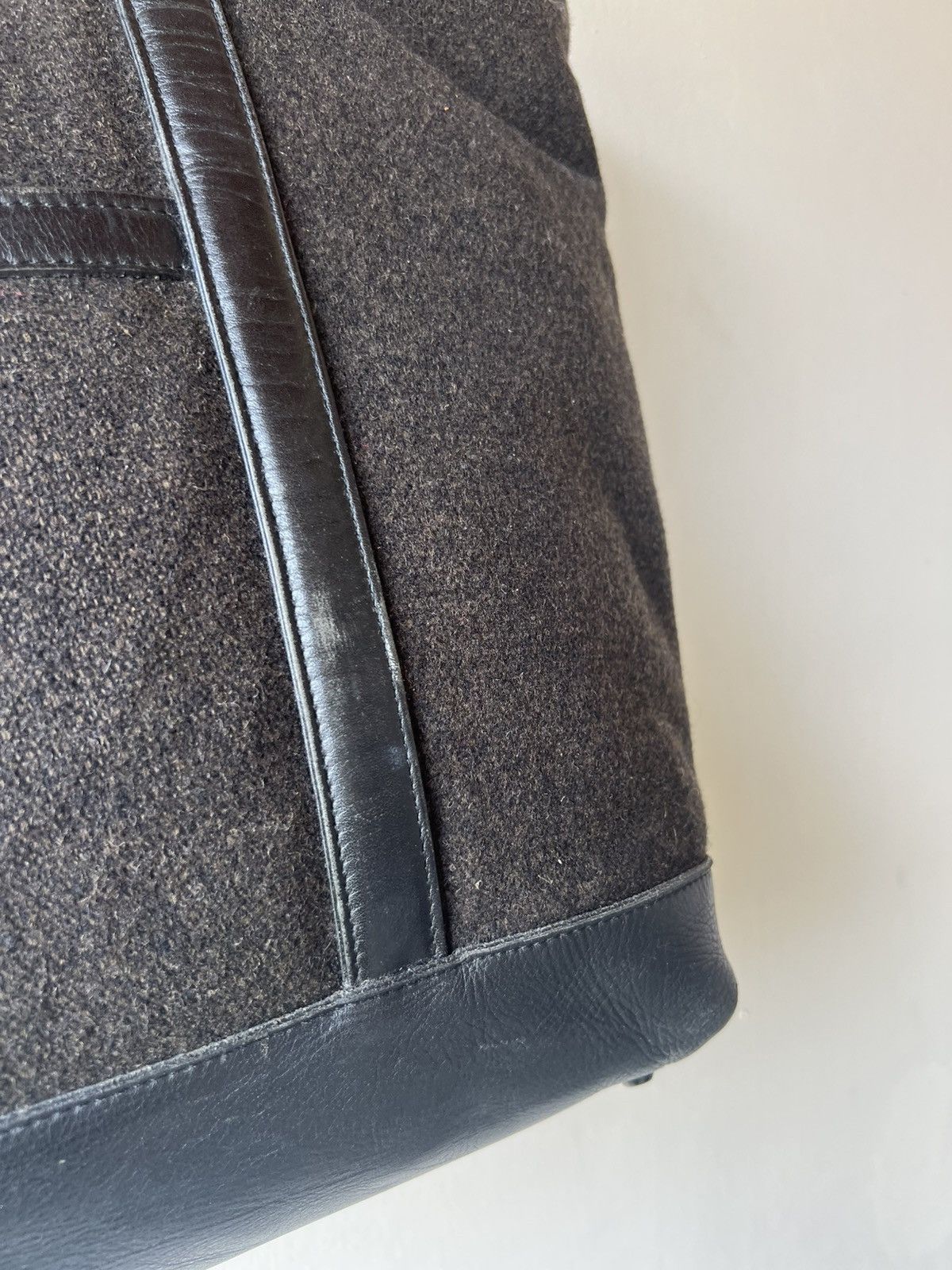 Porter Vintage Porter by Yoshida Hybrid Leather Wool Large Tote Bag Size ONE SIZE - 20 Thumbnail