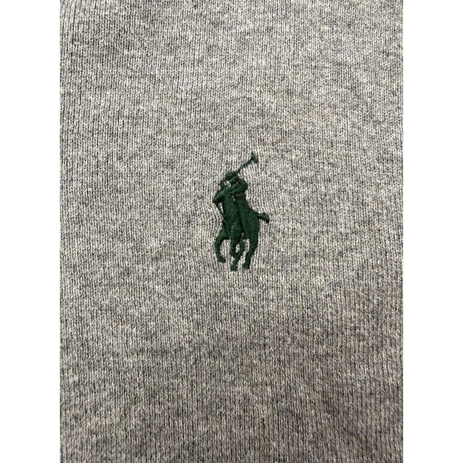 Polo Ralph Lauren Polo Ralph Lauren Mens Large Gray V Neck Pima Cotton Knit Sweater Pullover Size US L / EU 52-54 / 3 - 6 Thumbnail