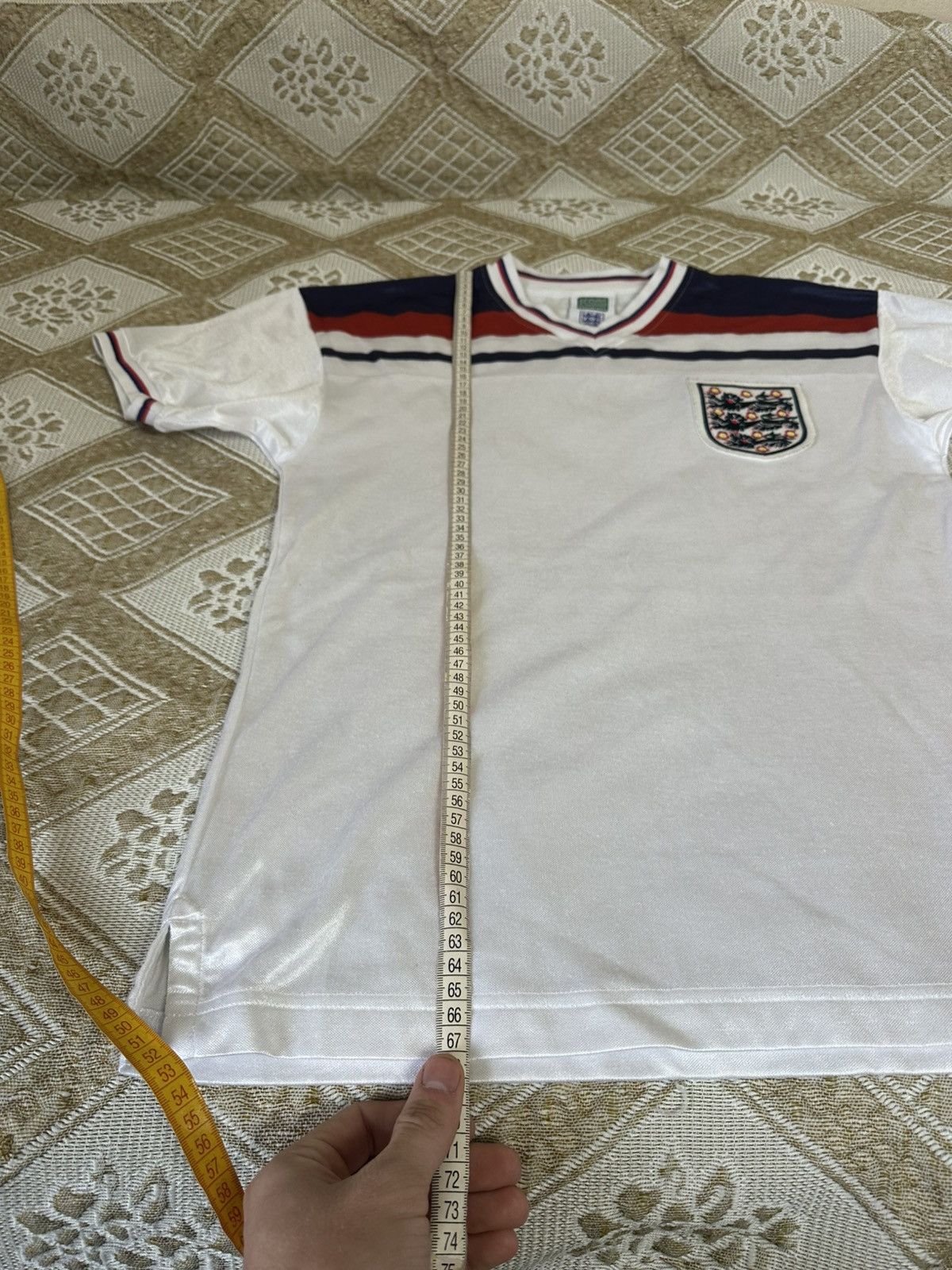 Vintage 🔥 ENGLAND National Team 1980 1983 Soccer Shirt Jersey Rare Size US S / EU 44-46 / 1 - 11 Thumbnail