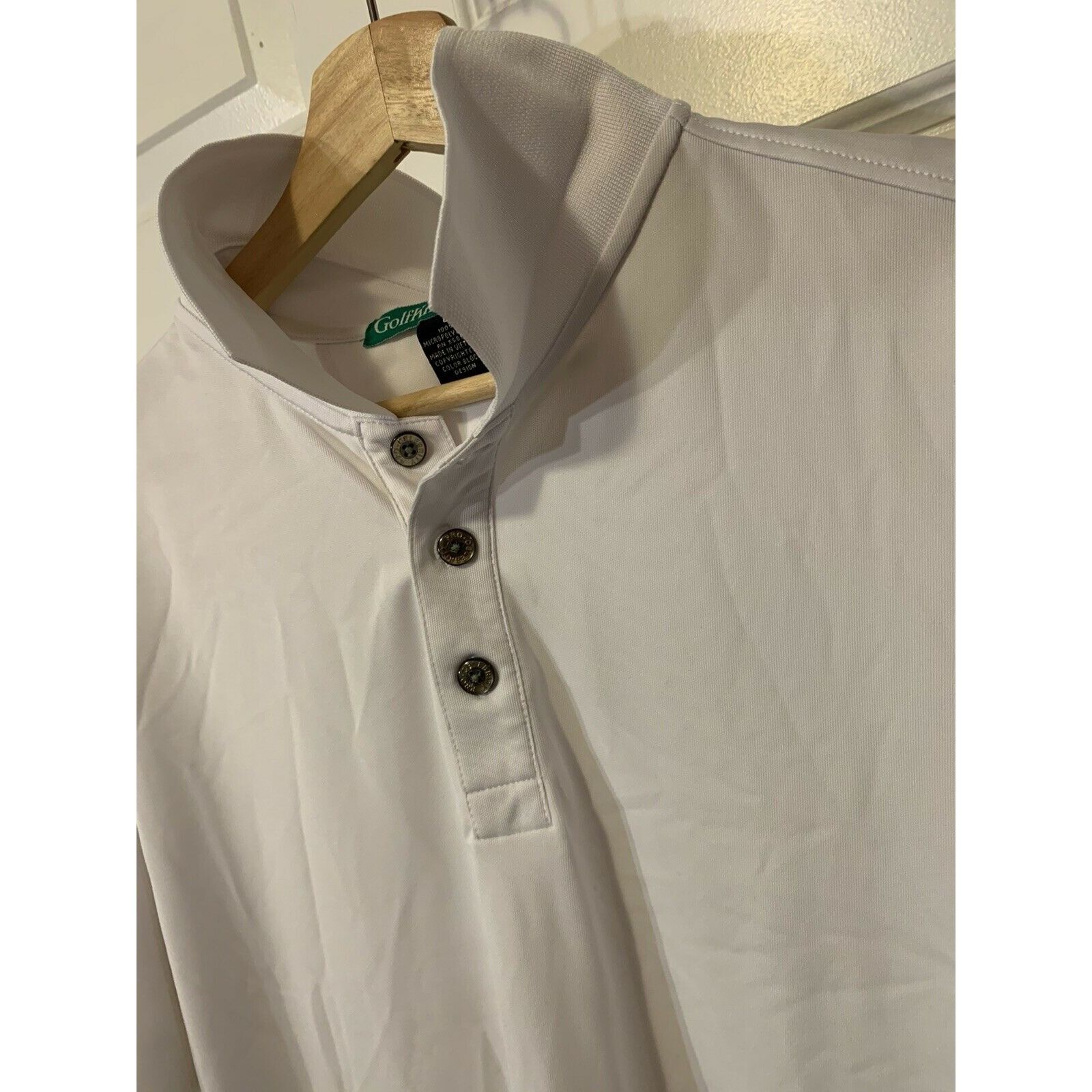 Other POLO GOLF SHIRT by GOLFKNICKER.COM MEN'S Sz L White Pro Cele Size US L / EU 52-54 / 3 - 1 Thumbnail