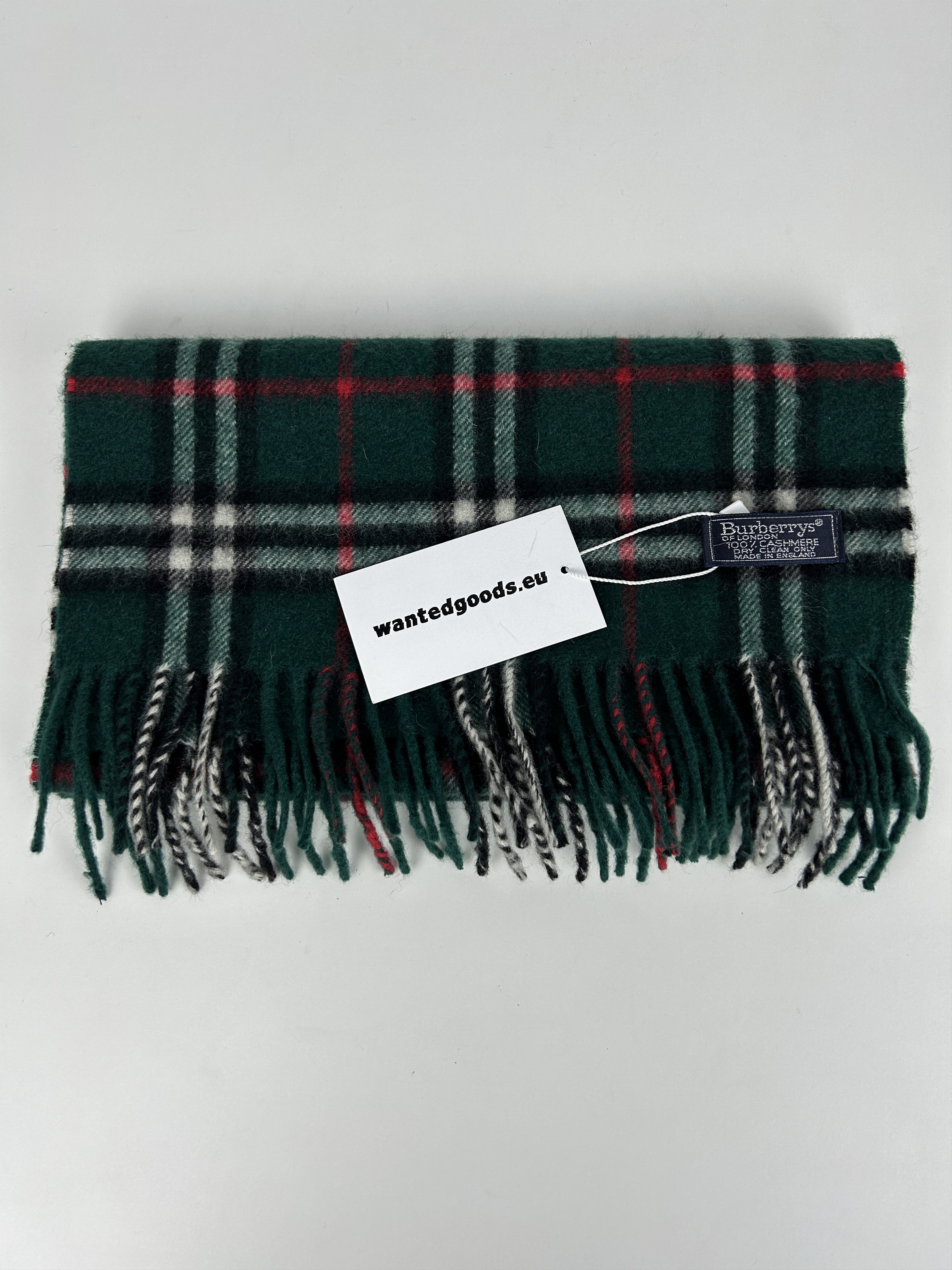 Burberry Vintage Burberry green nova check cashmere scarf Size ONE SIZE - 1 Thumbnail
