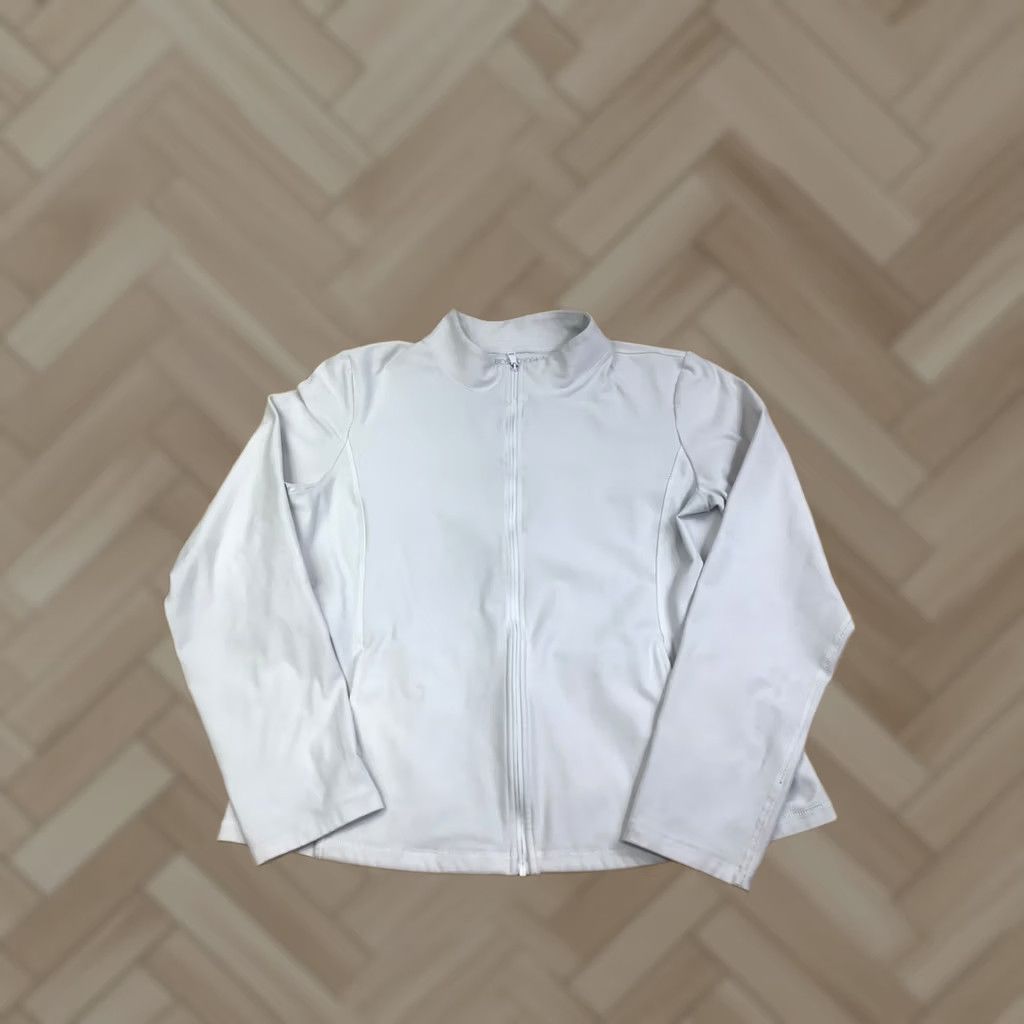 Beyond Yoga Beyond Yoga Jacket Women XL White Full Zip Activewear 13301 Size XL / US 12-14 / IT 48-50 - 1 Thumbnail