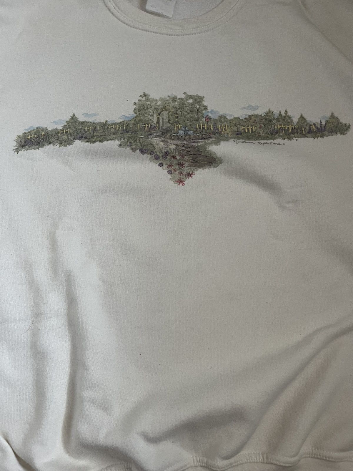 Northern Reflections × Vintage Vintage 90’s Northern Reflections Crewneck Sweater Print Size US L / EU 52-54 / 3 - 6 Thumbnail