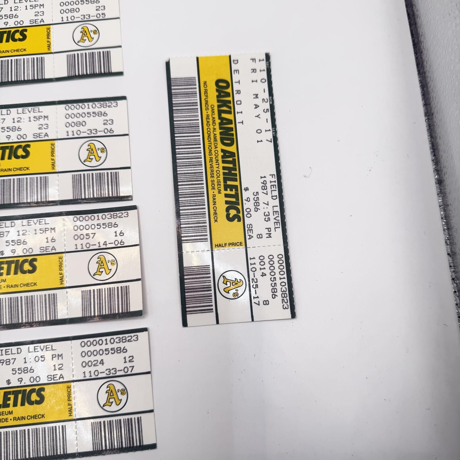 Other MLB Season Tickets Oakland A's 2001 - 2017 Vintage Size ONE SIZE - 7 Thumbnail
