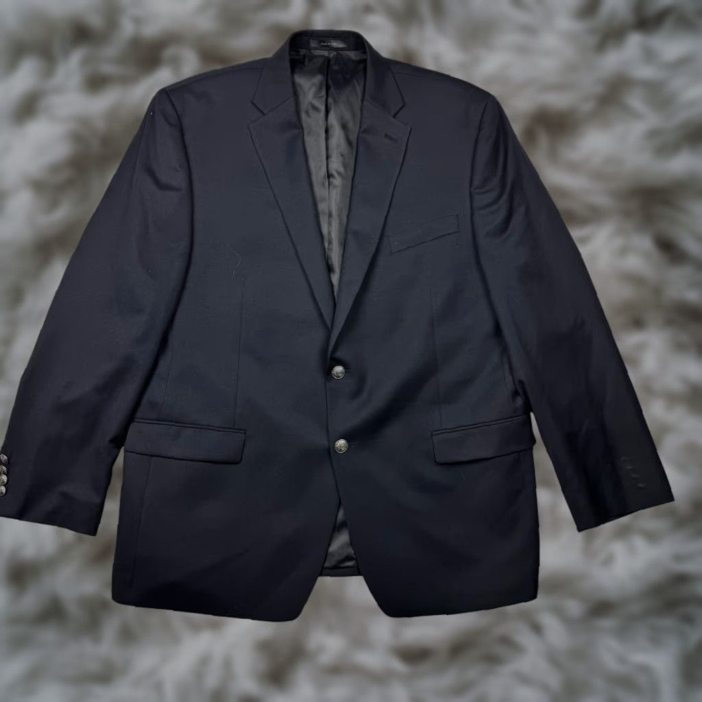 Michael Kors Michael Kors Men’s Wool 2-Button Blazer/Jacket Black 46R Jacket Blazer Mens Wool Black 46R Kors Size 46R - 1 Thumbnail