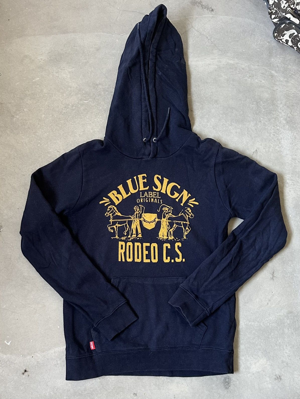 Japanese Brand VINTAGE RODEO CROWN BLUE SIGN HOODIE Size US M / EU 48-50 / 2 - 1 Thumbnail