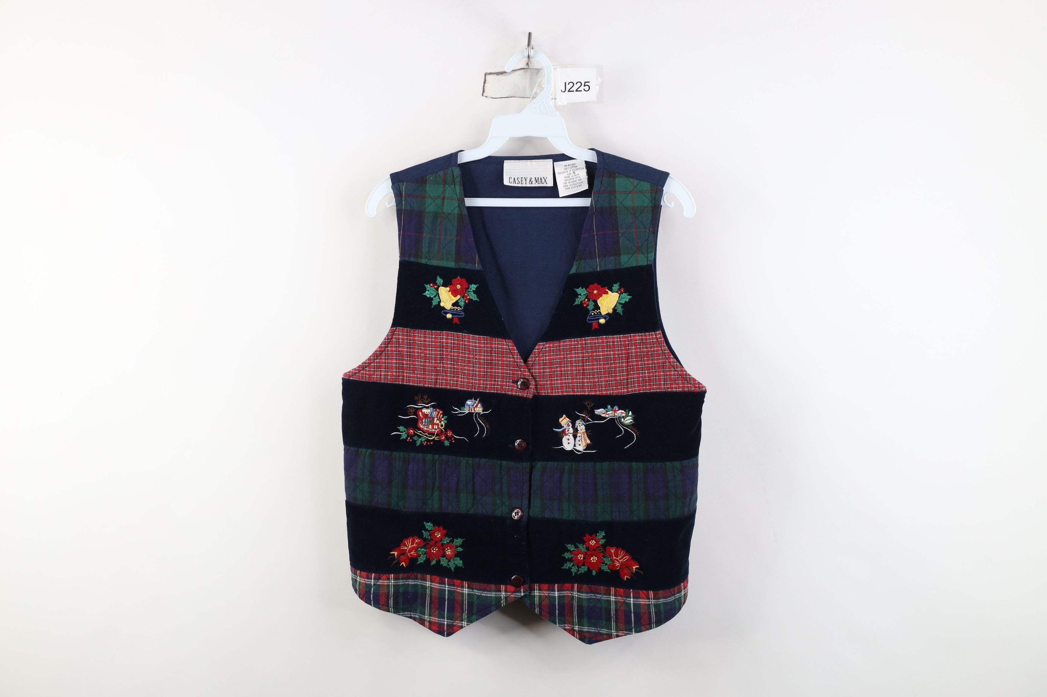 Vintage Vintage 90s Streetwear Patchwork Quilted Vest Tie Jacket Size S / US 4 / IT 40 - 1 Thumbnail