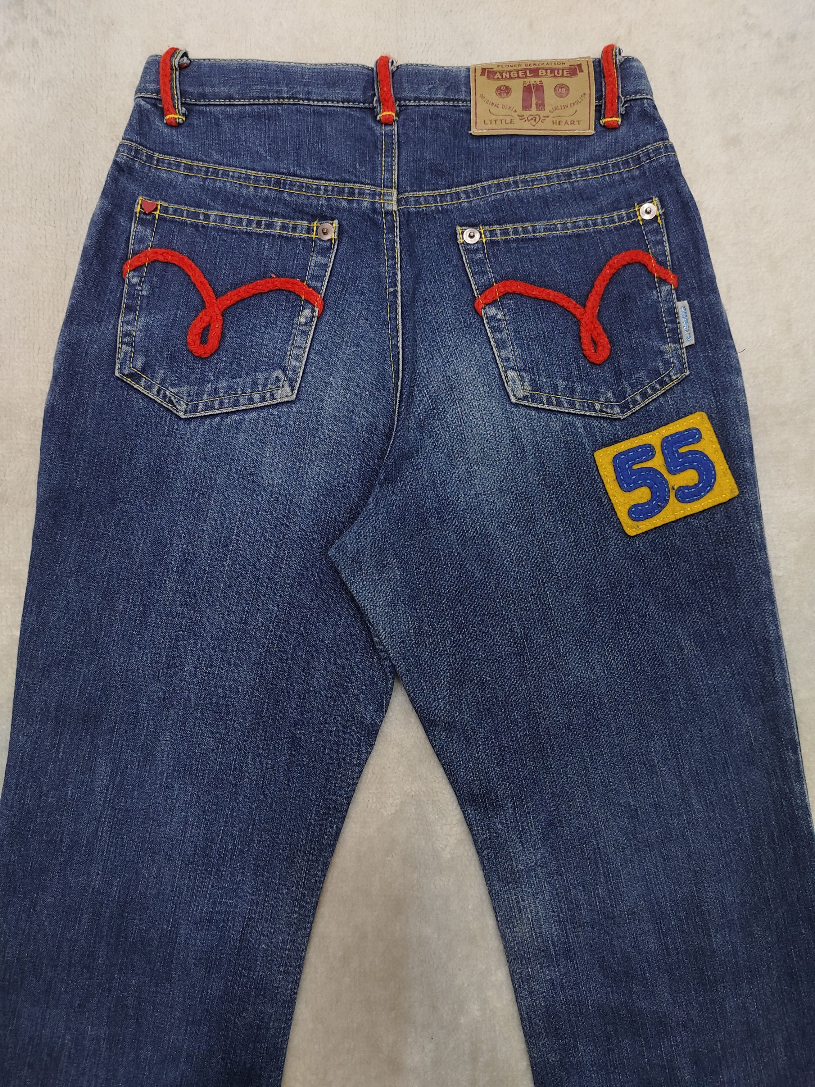 Angel Blue GRAIL🔥Vtg Angel Blue🇯🇵 Apple Pacth Jeans Size 26" / US 2 / IT 38 - 4 Thumbnail