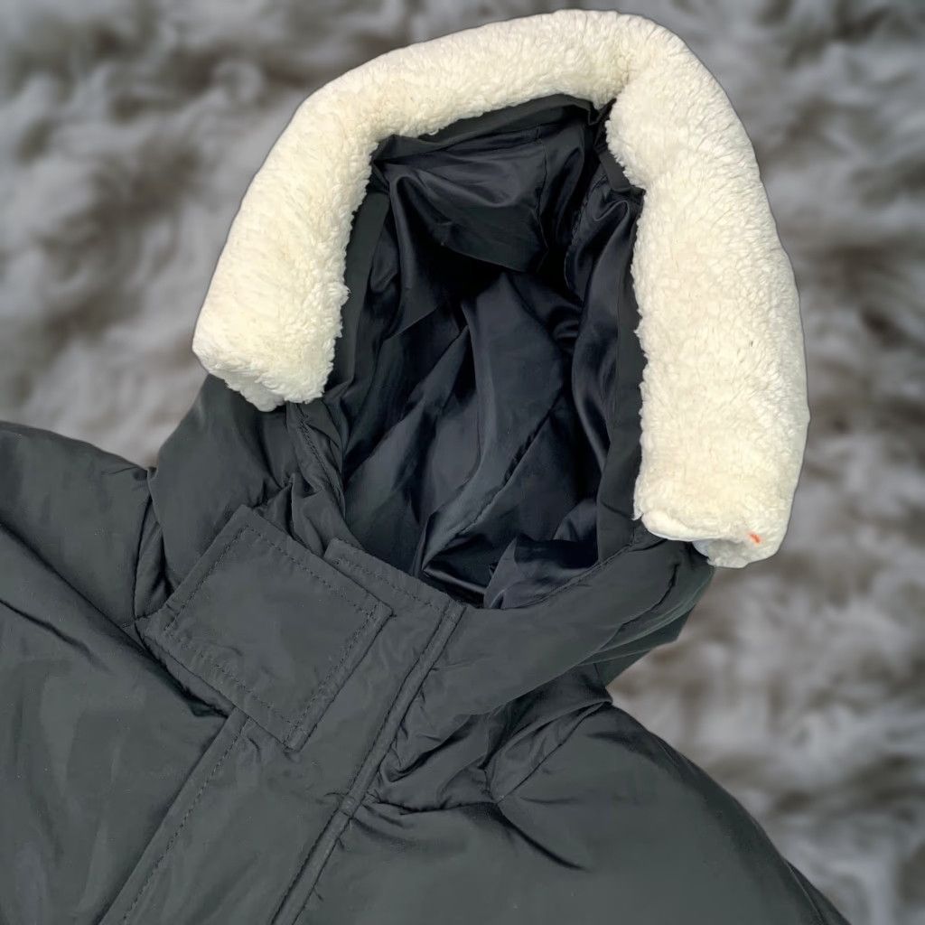 Staple Men’s Jacket Puffer Black Bird Woodland Full Zip Hooded Insulated Lined Medium Mens