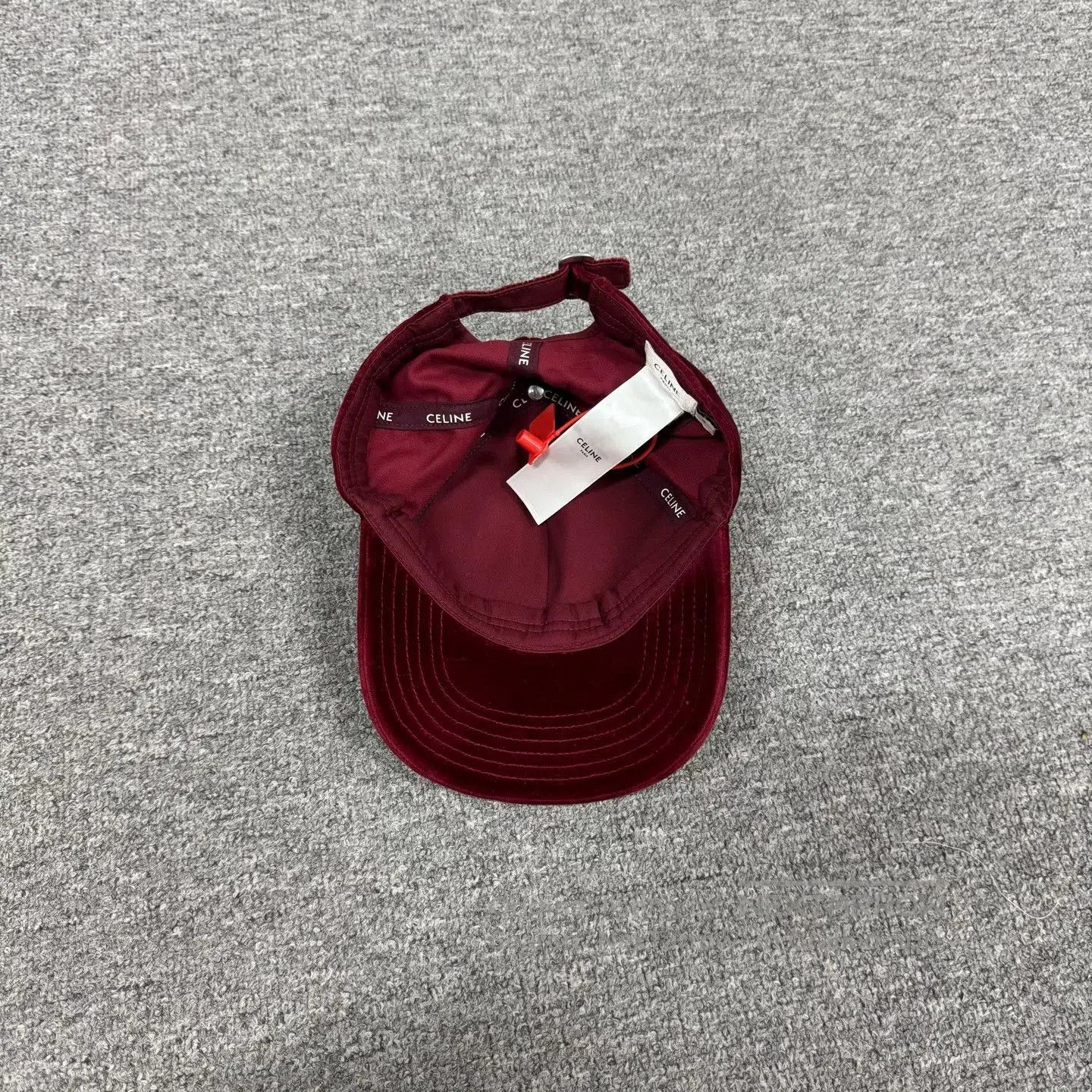 Celine CELINE Velvet letter embroidered baseball cap| Size ONE SIZE - 5 Thumbnail